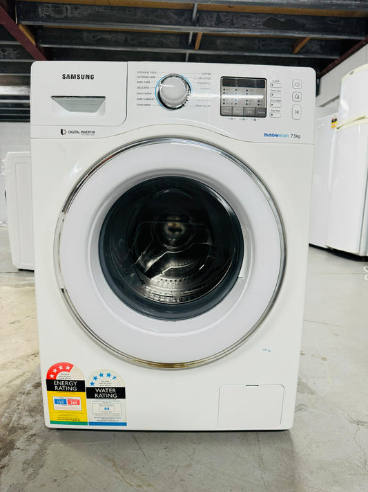 **SAMSUNG 7.5kg FRONT LOADER WASHING MACHINE**