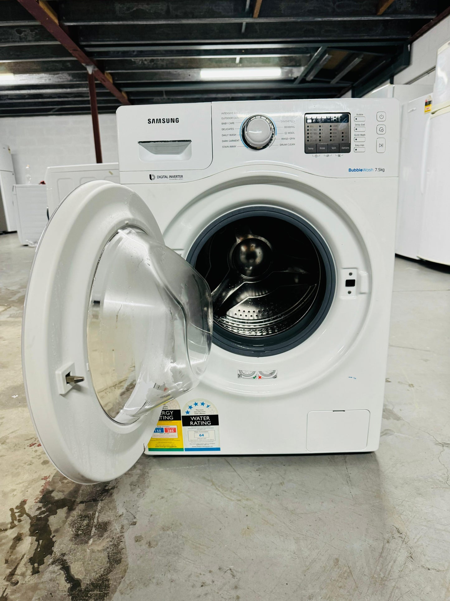 **SAMSUNG 7.5kg FRONT LOADER WASHING MACHINE**