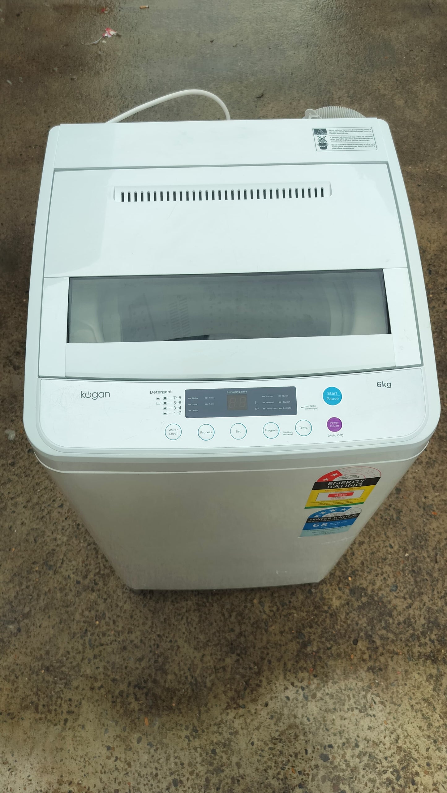 **KOGAN 6 KGS TOPLOADER WASHING MACHINE**