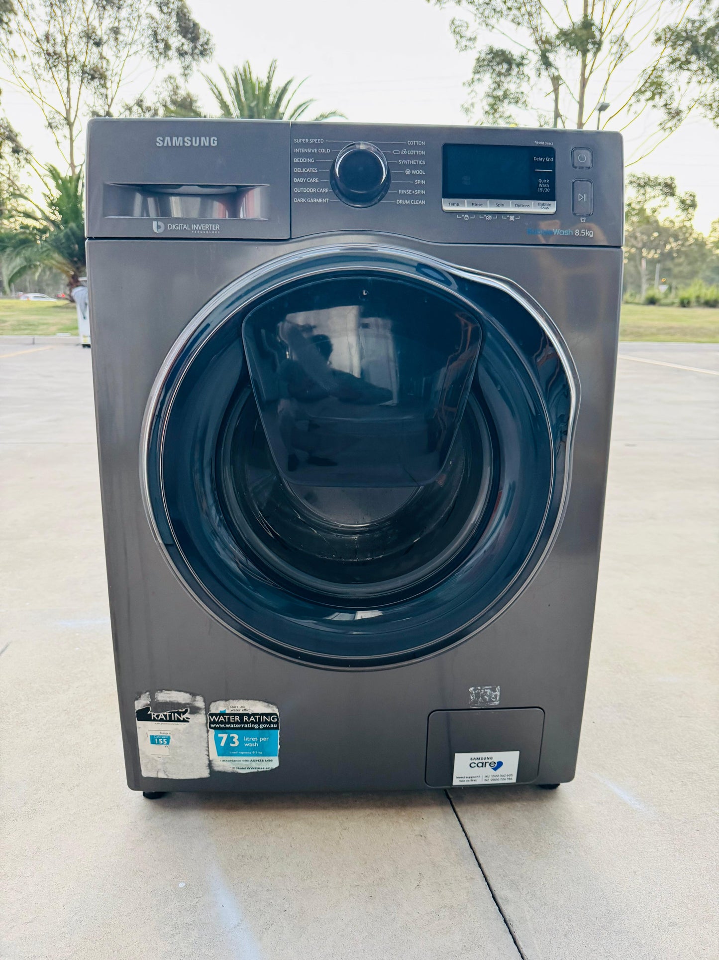 **SAMSUNG 8.5KGS FRONT LOADER WASHING MACHINE*