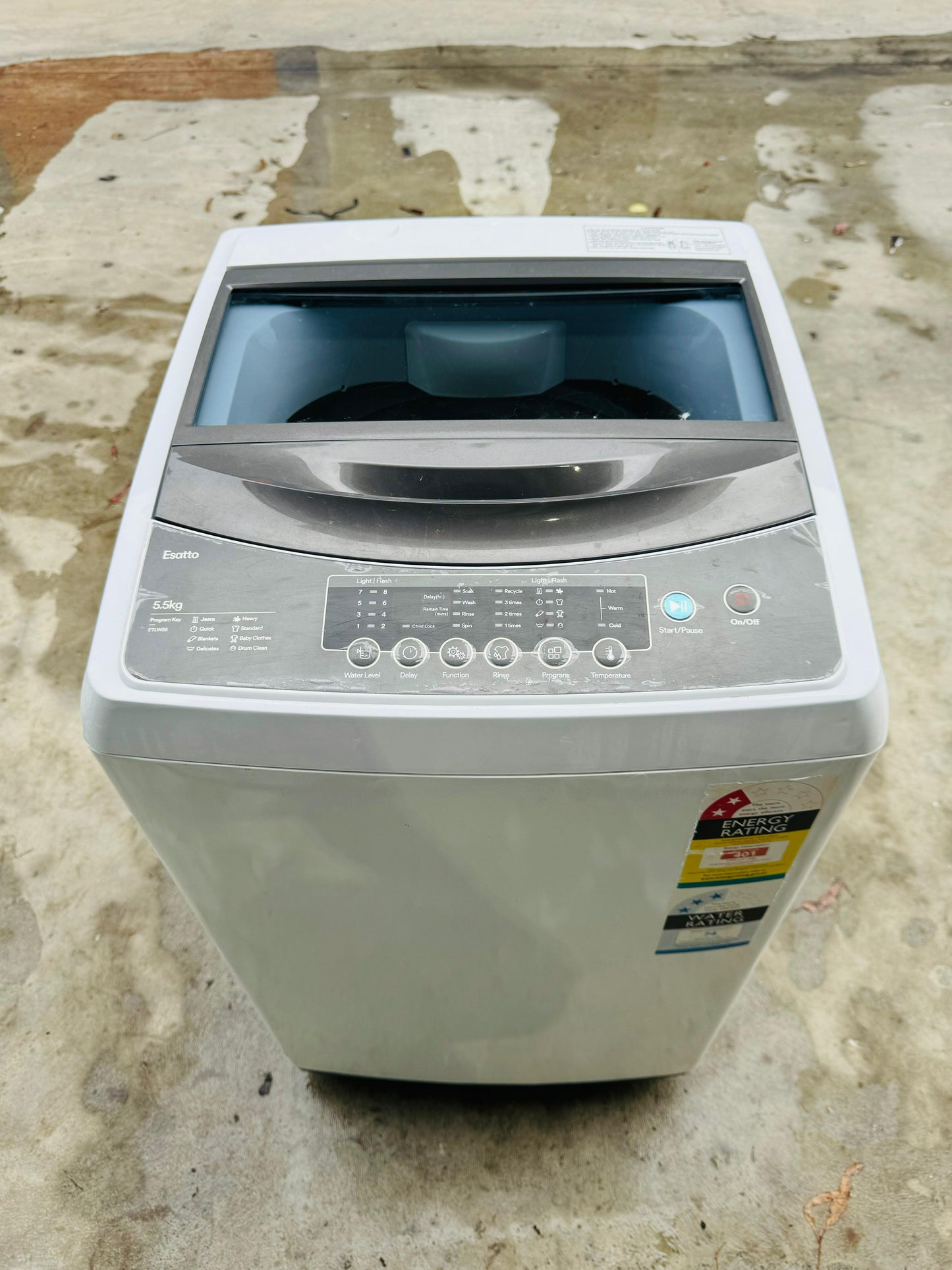 **ESATTO 5.5KGS TOP LOADER WASHING MACHINE**