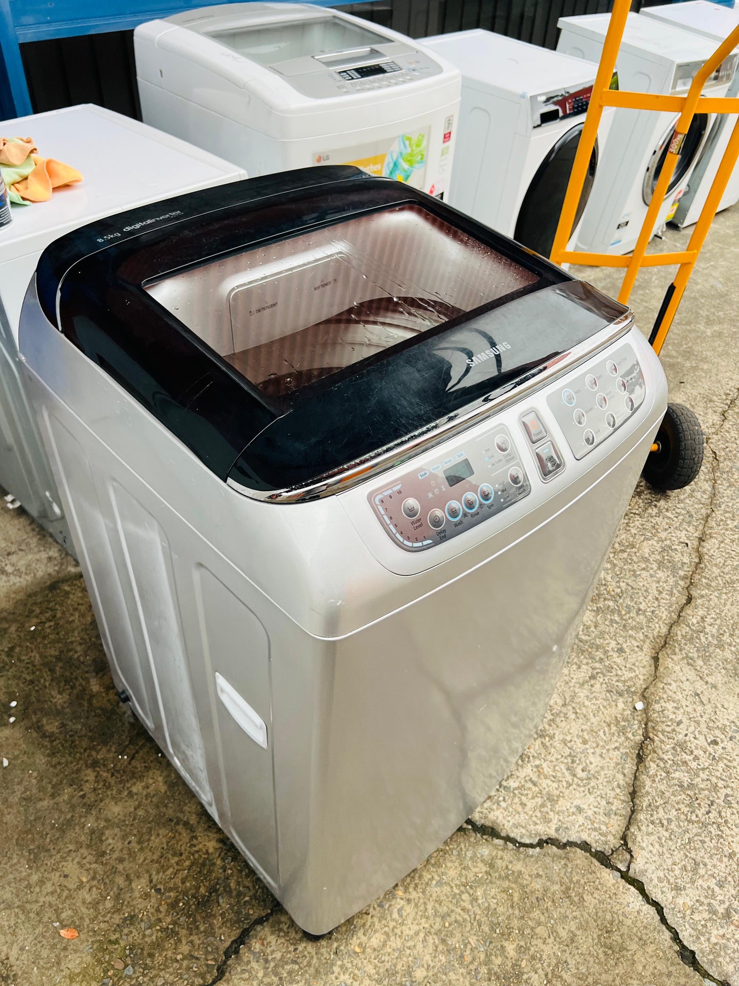 **SAMSUNG 8.5KGS TOP LOADER WASHING MACHINE**