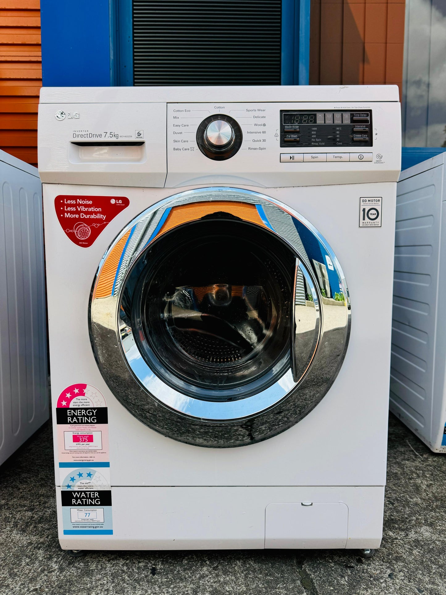 **LG 7.5KGS FRONT LOADER WASHING MACHINE**