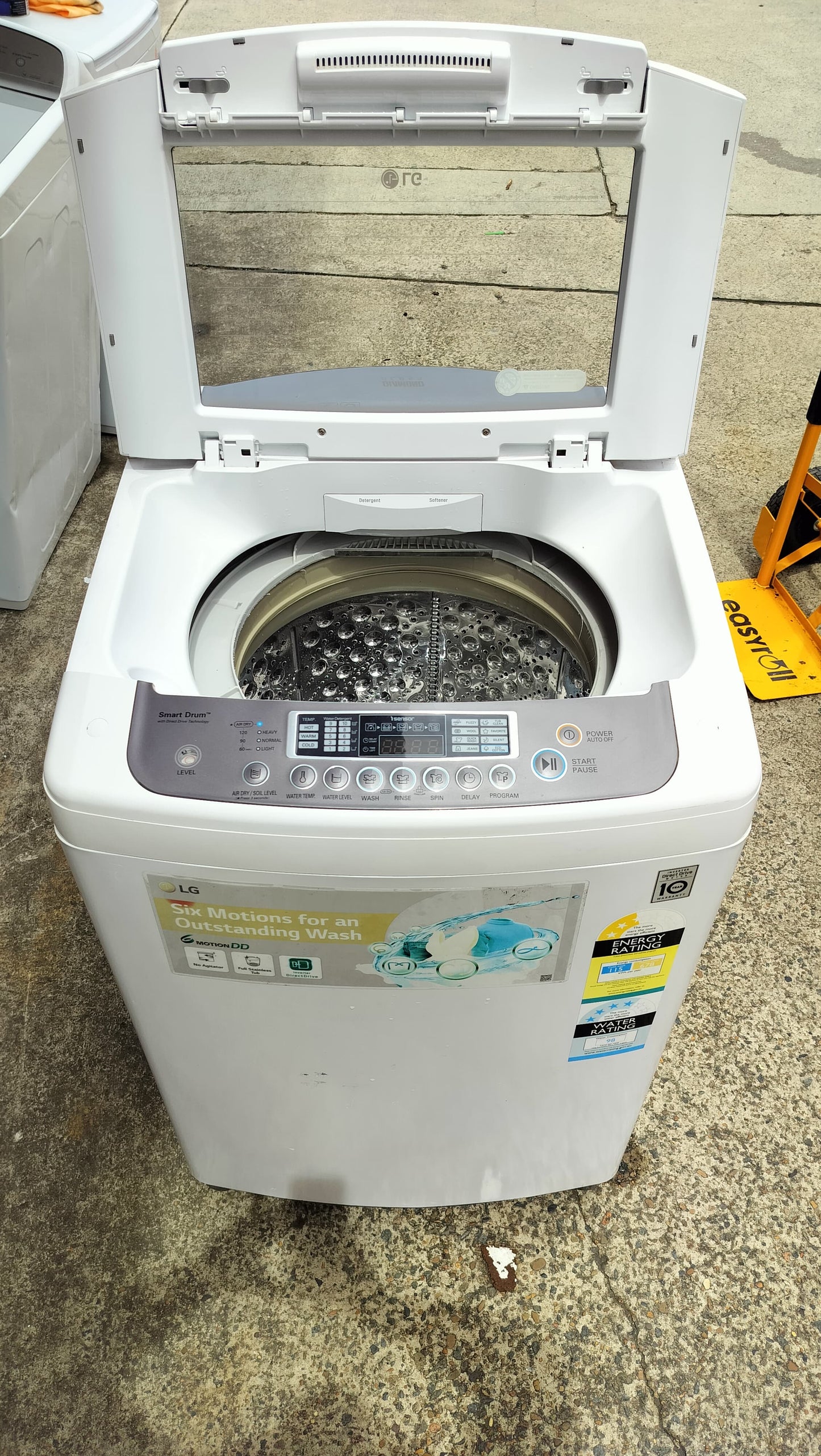 **LG 9.5 KGS TOP LOADER WASHING MACHINE SMART DRUM**