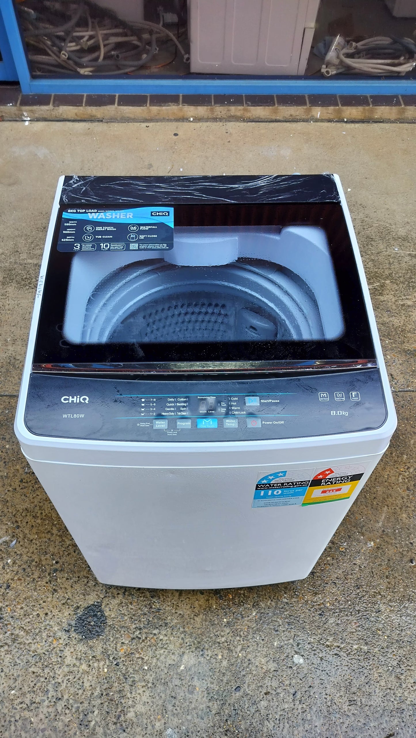 **CHIQ 8 KGS TOPLOADER WASHING MACHINE**