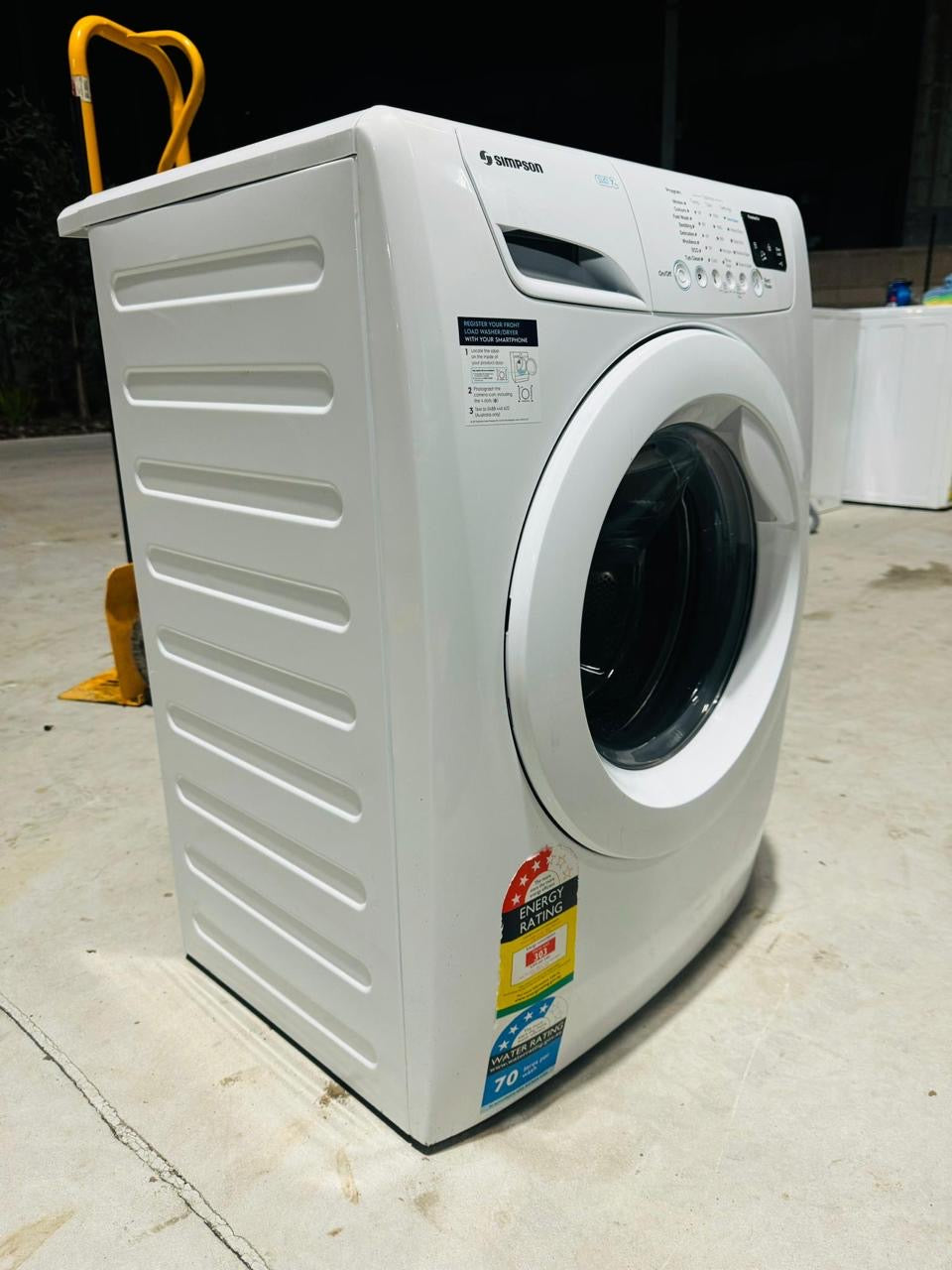 **SIMPSON 7KGS FRONT LOADER WASHING MACHINE**