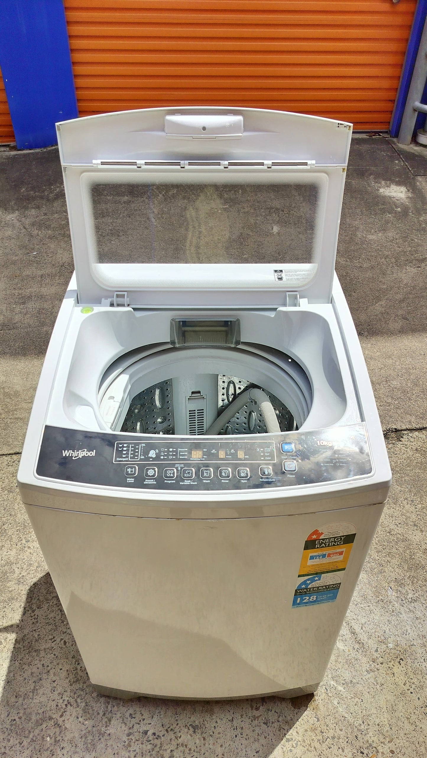 **WHIRLPOOL 10 KGS TOP LOADER WASHING MACHINE**