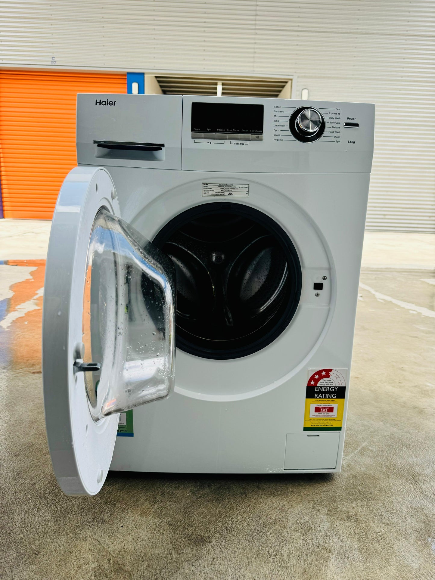 **HAIER 8.5KGS FRONT LOADER WASHING MACHINE**