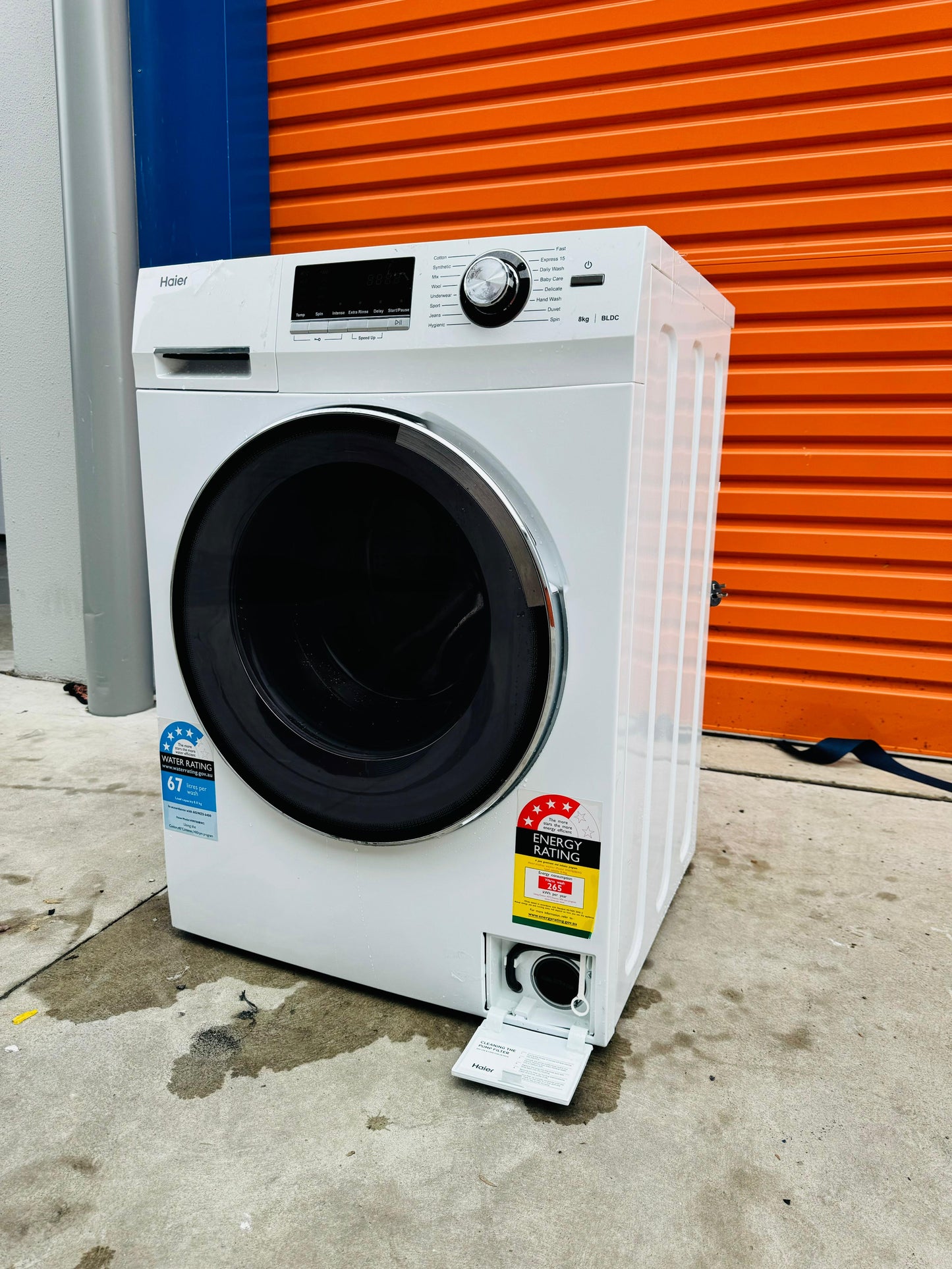 **HAIER 8KGS FRONT LOADER WASHING MACHINE**