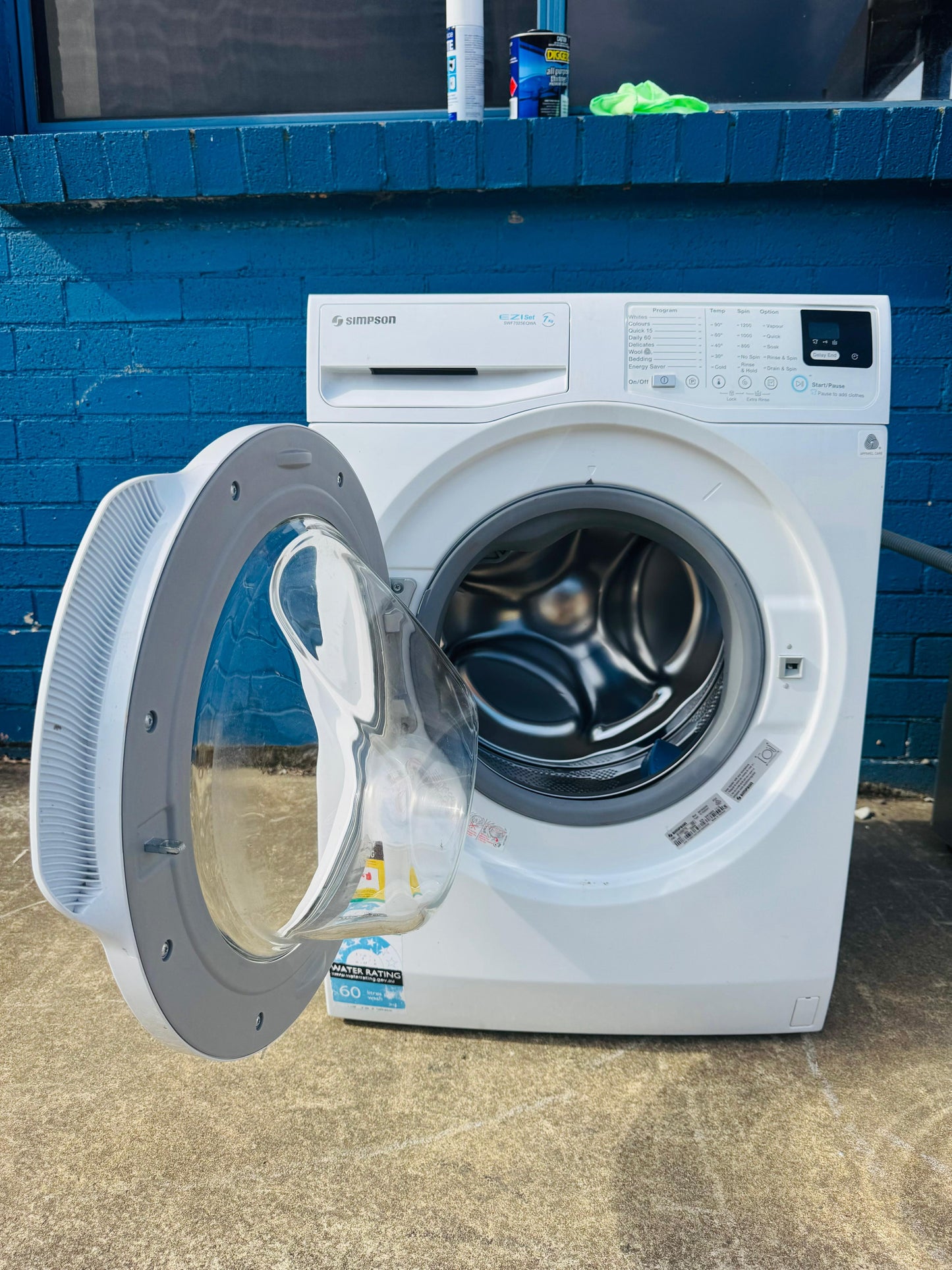 **SIMPSON 7KGS FRONT LOADER WASHING MACHINE**