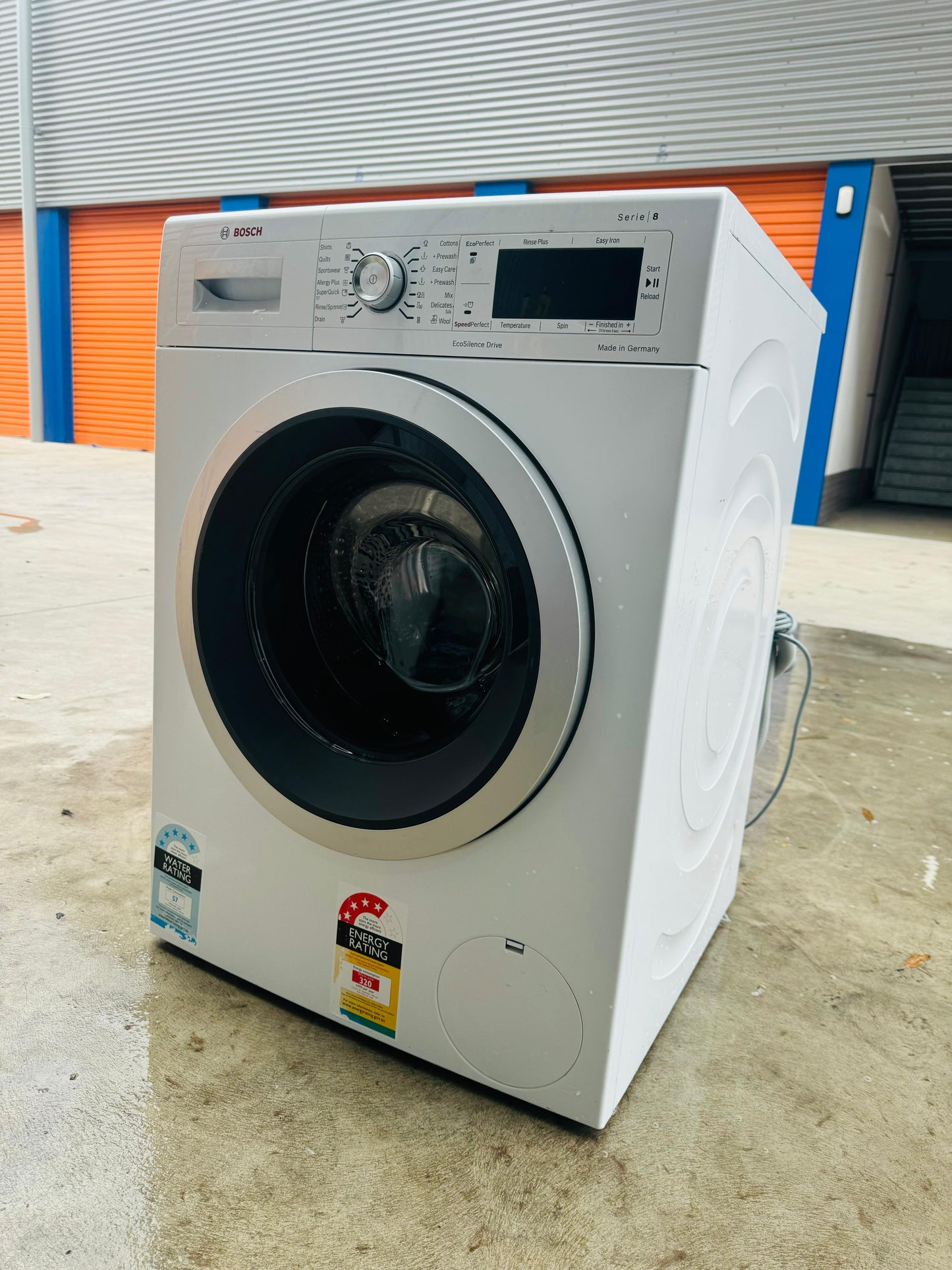 **BOSCH 8KGS FRONT LOADER WASHING MACHINE**