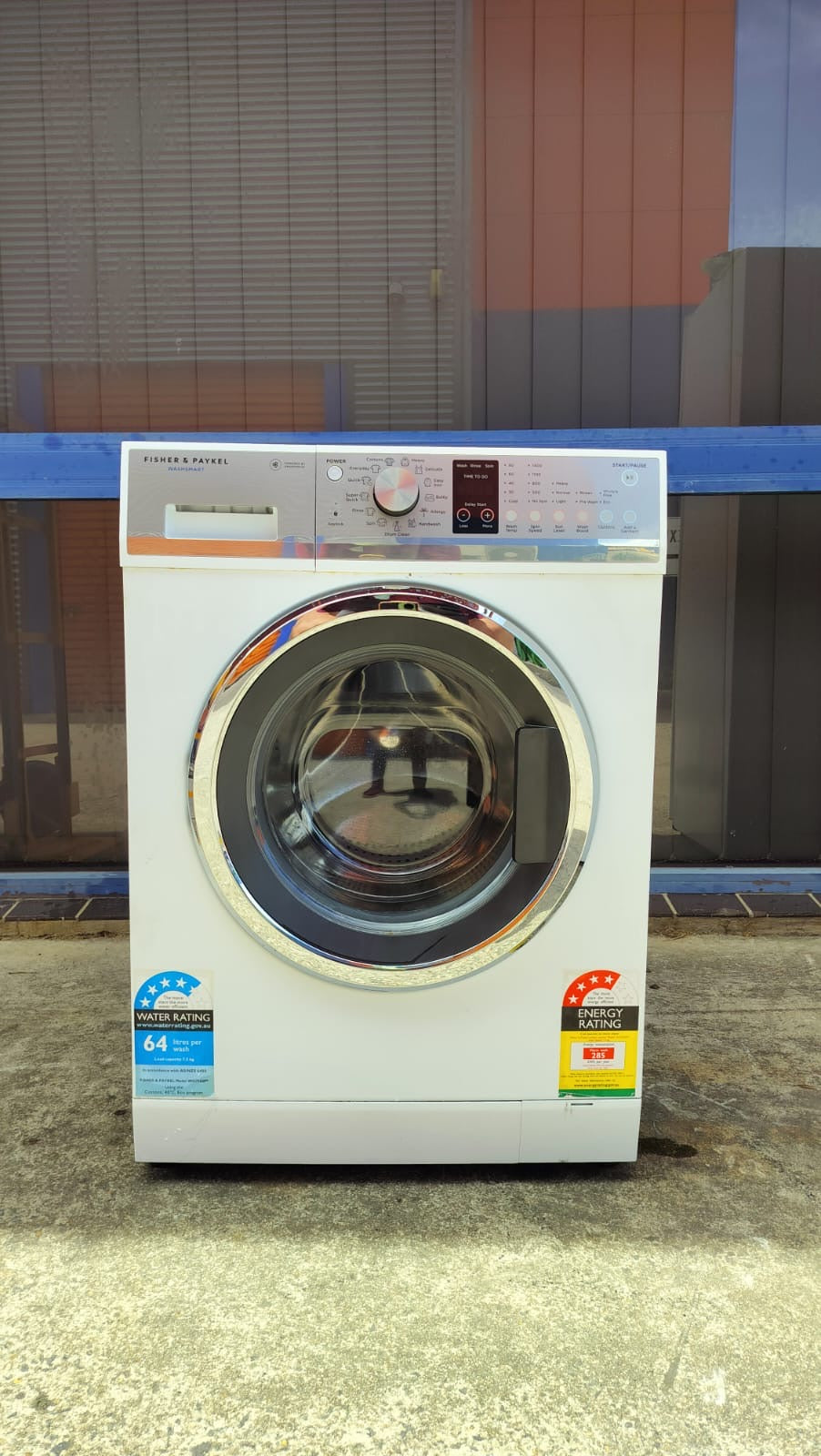 **FISHER & PAYKEL 7.5KGS FRONT LOADER WASHING MACHINE**