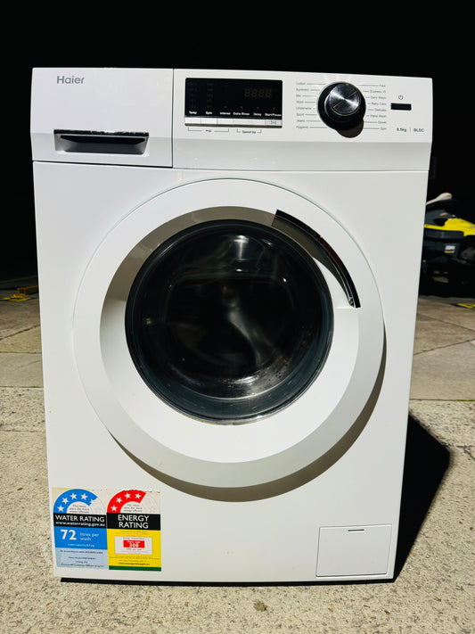 **HAIER 8.5KGS FRONT LOADER WASHING MACHINE**