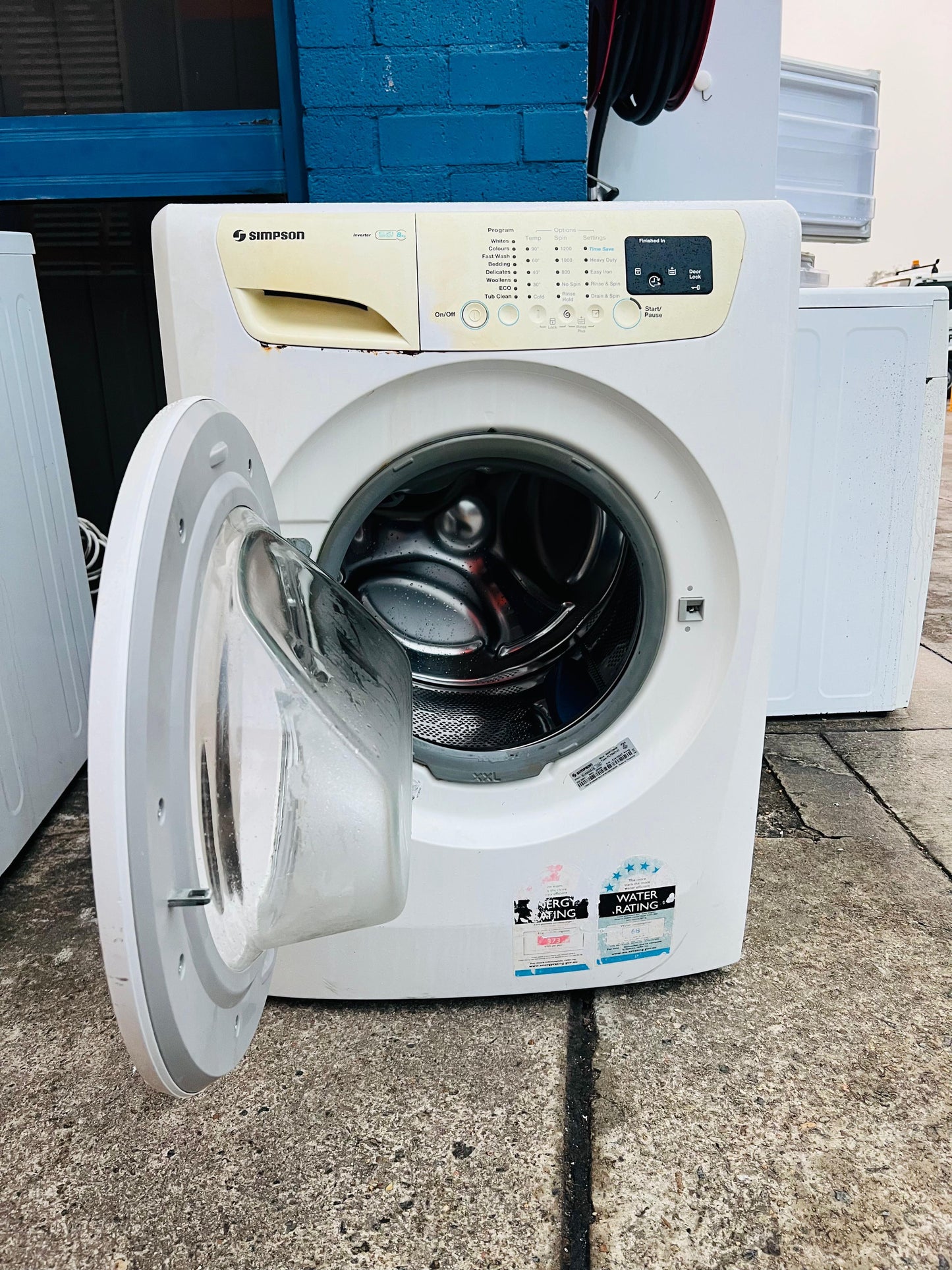 **SIMPSON 8KGS FRONT LOADER WASHING MACHINE**