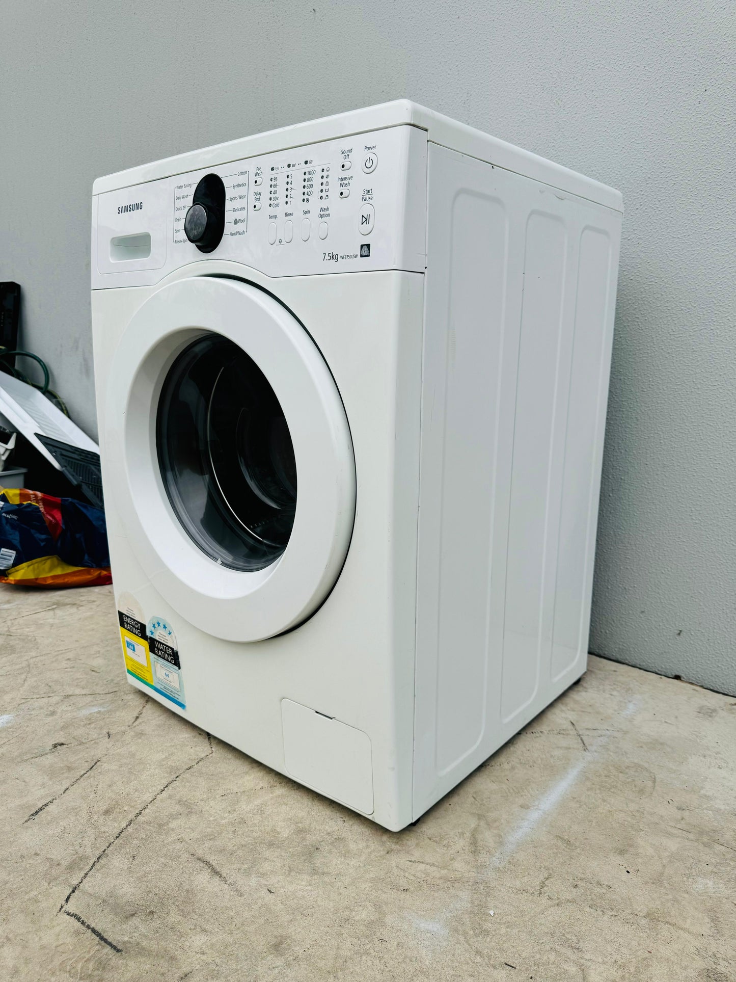 **SAMSUNG 7.5kg FRONT LOADER WASHING MACHINE**