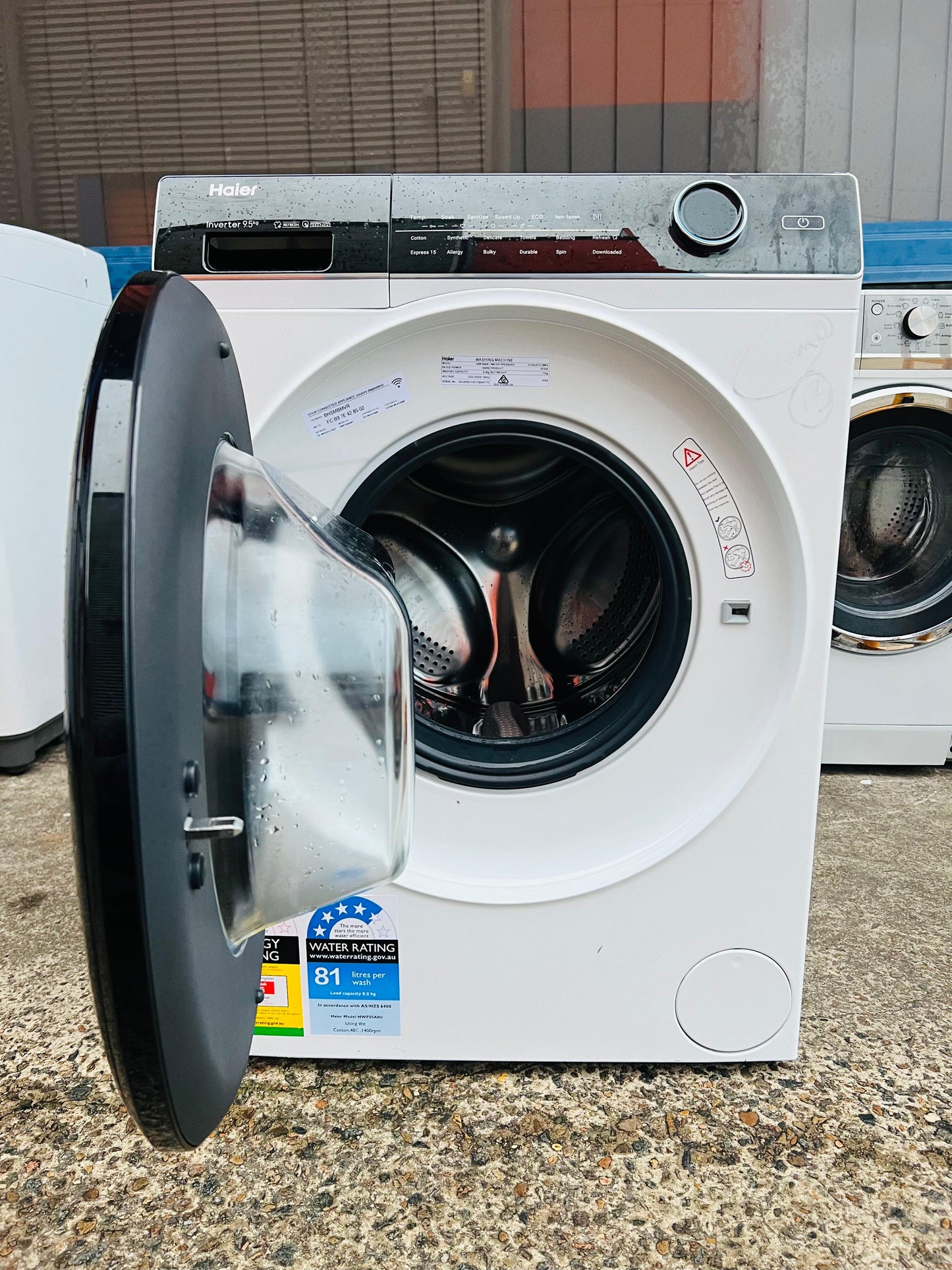 **HAIER 9.5 KGS FRONT LOADER WASHING MACHINE**