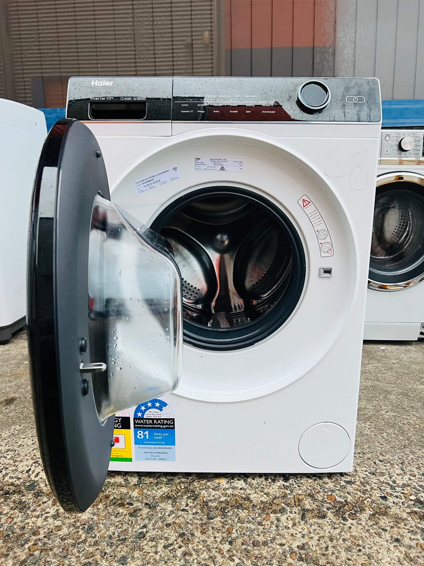 **HAIER 9.5 KGS FRONT LOADER WASHING MACHINE**