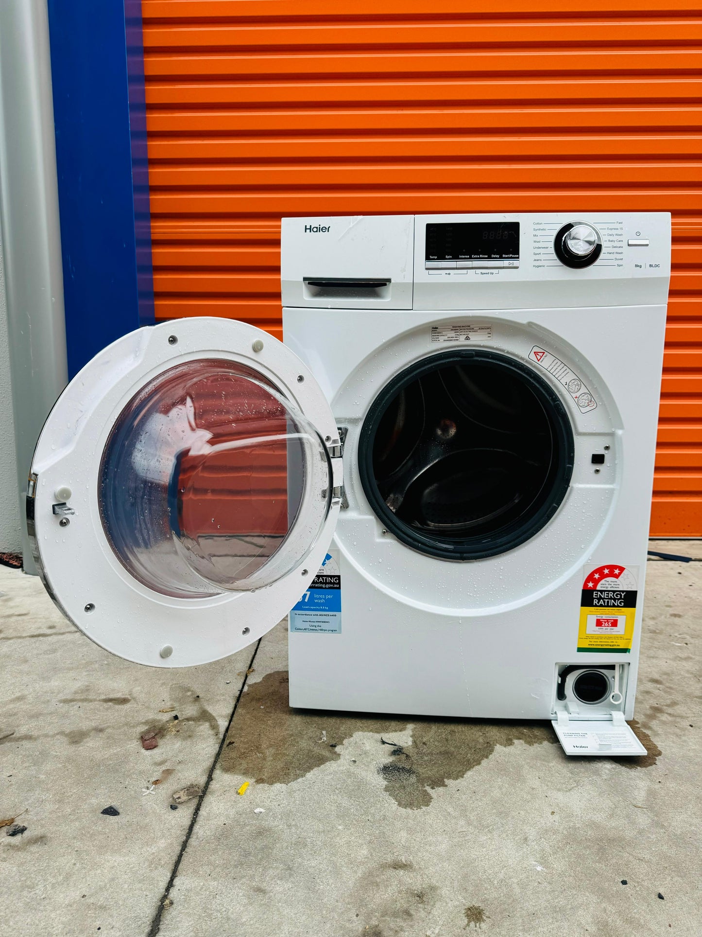 **HAIER 8KGS FRONT LOADER WASHING MACHINE**