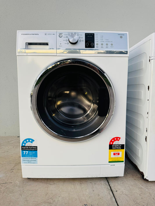 **FISHER & PAYKEL 9KGS FRONT LOADER WASHING MACHINE**