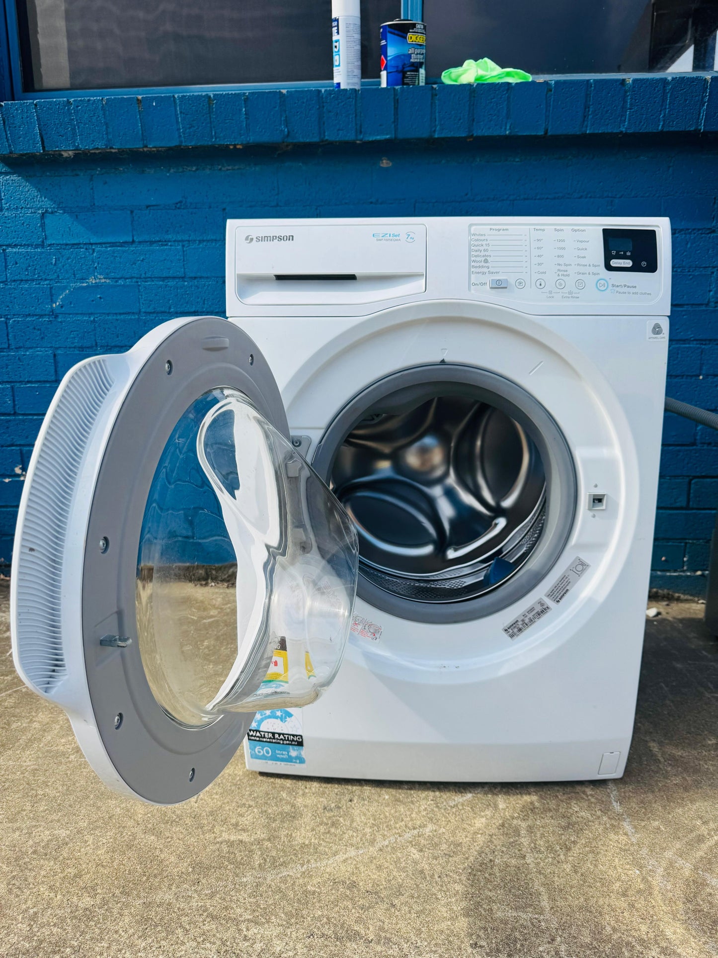 **SIMPSON 7KGS FRONT LOADER WASHING MACHINE**