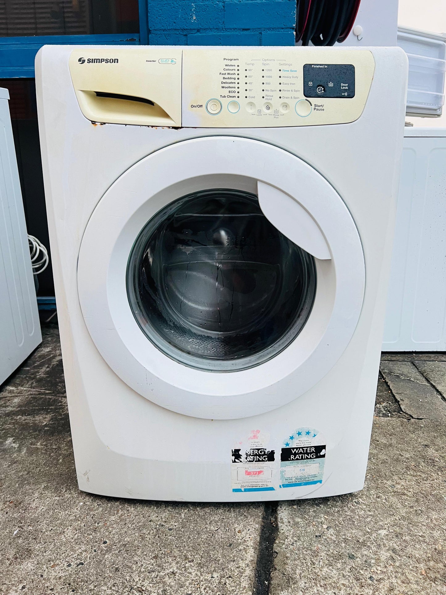 **SIMPSON 8KGS FRONT LOADER WASHING MACHINE**