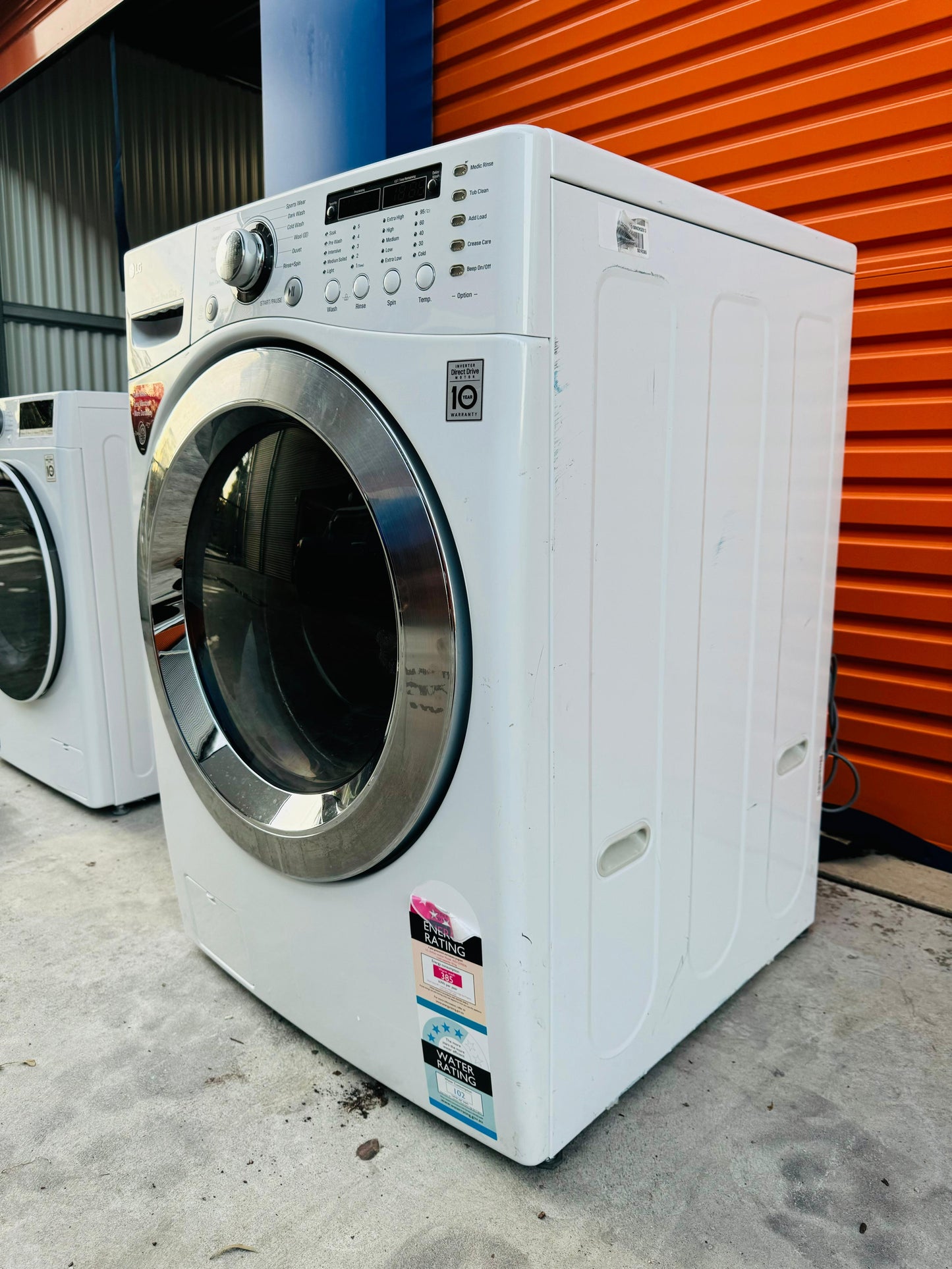 **LG 10KGS FRONT LOADER HEAVY DUTY WASHING MACHINE**