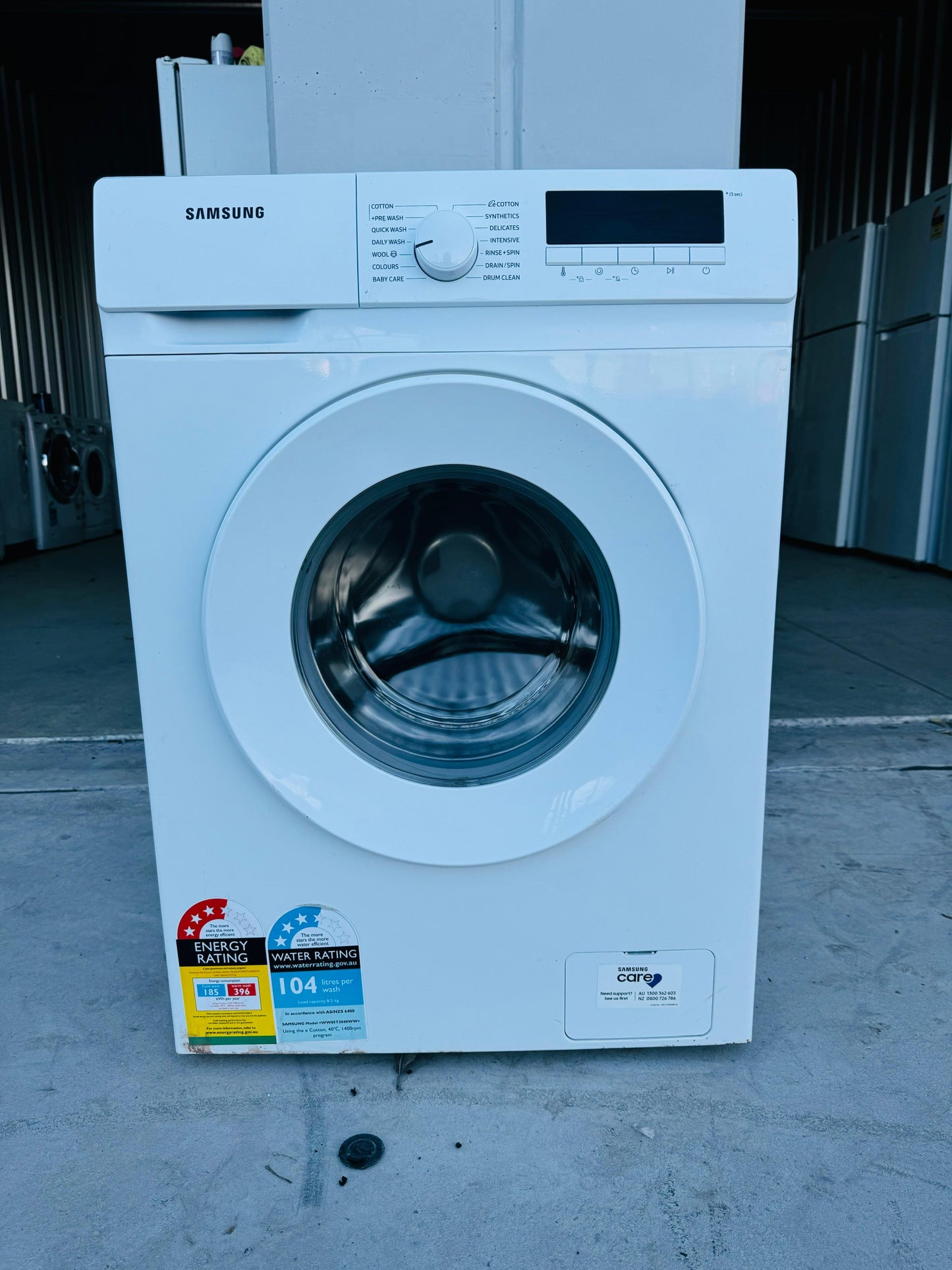 **SAMSUNG 8.5KGS FRONT LOADER WASHING MACHINE**