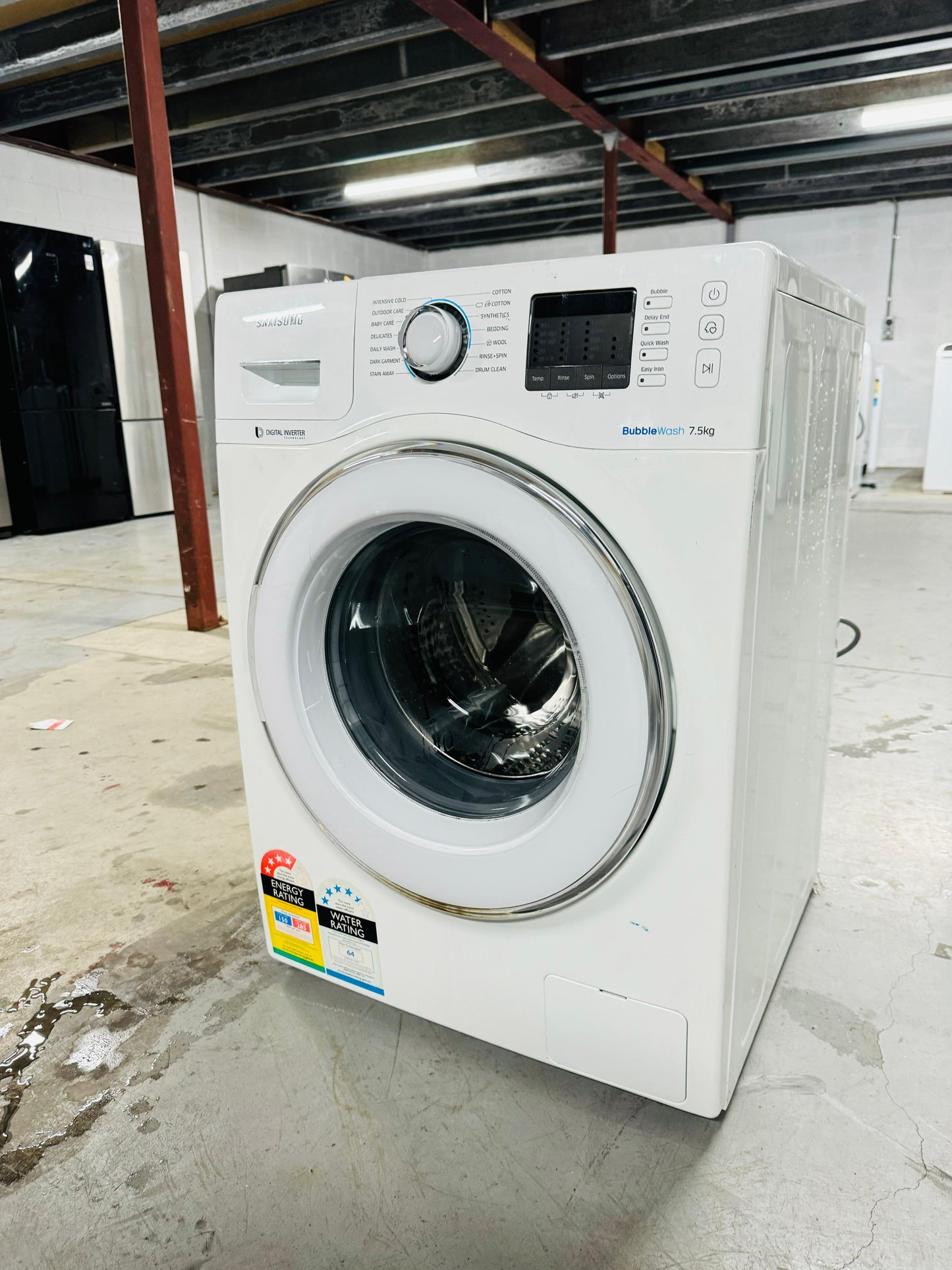 **SAMSUNG 7.5kg FRONT LOADER WASHING MACHINE**