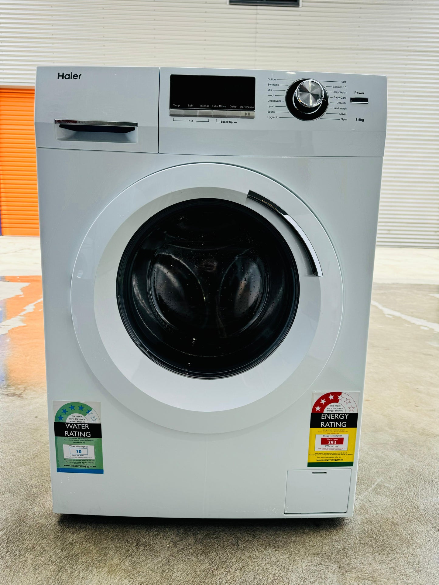 **HAIER 8.5KGS FRONT LOADER WASHING MACHINE**