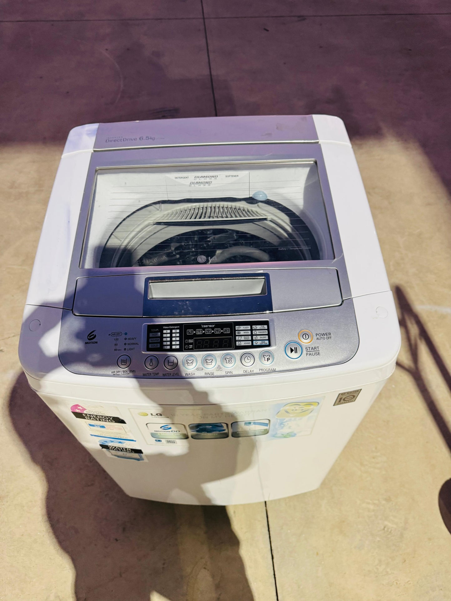 **LG 6.5 KGS TOP LOADER WASHING MACHINE**