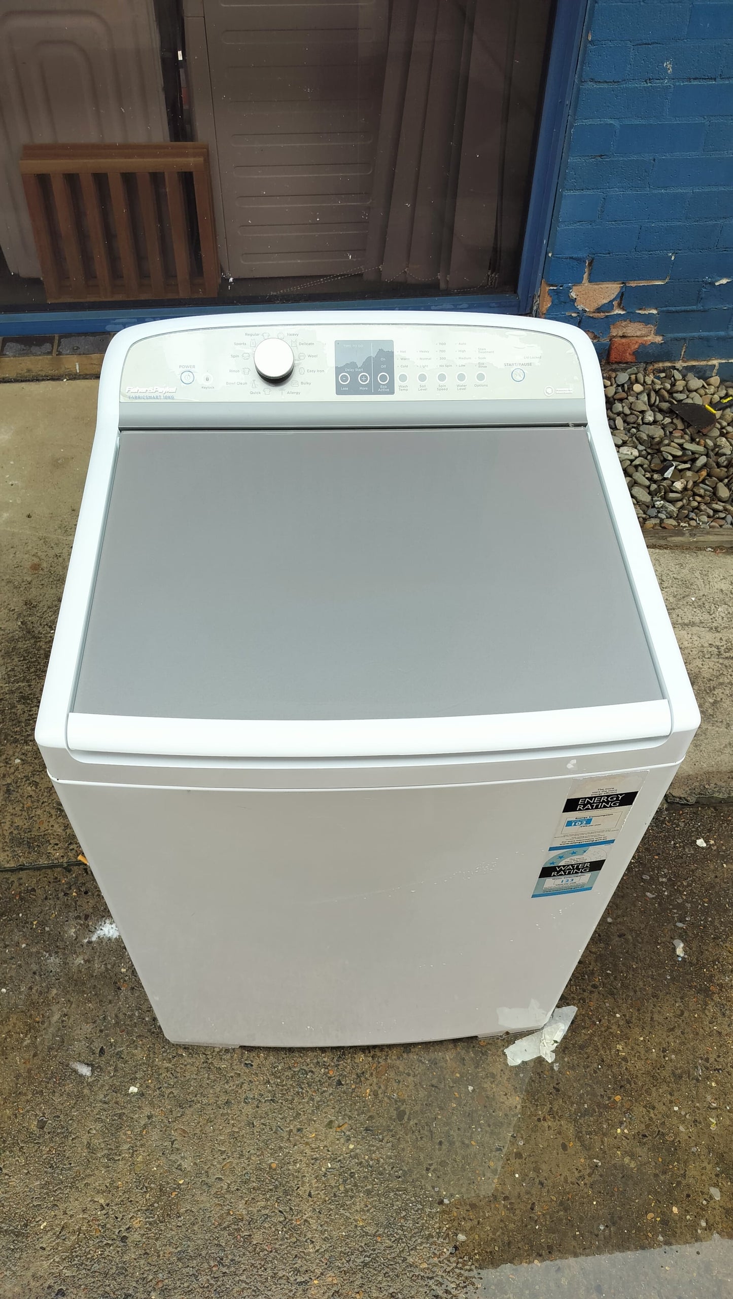 **FISHER & PAYKEL 10 KGS TOPLOADER WASHING MACHINE**