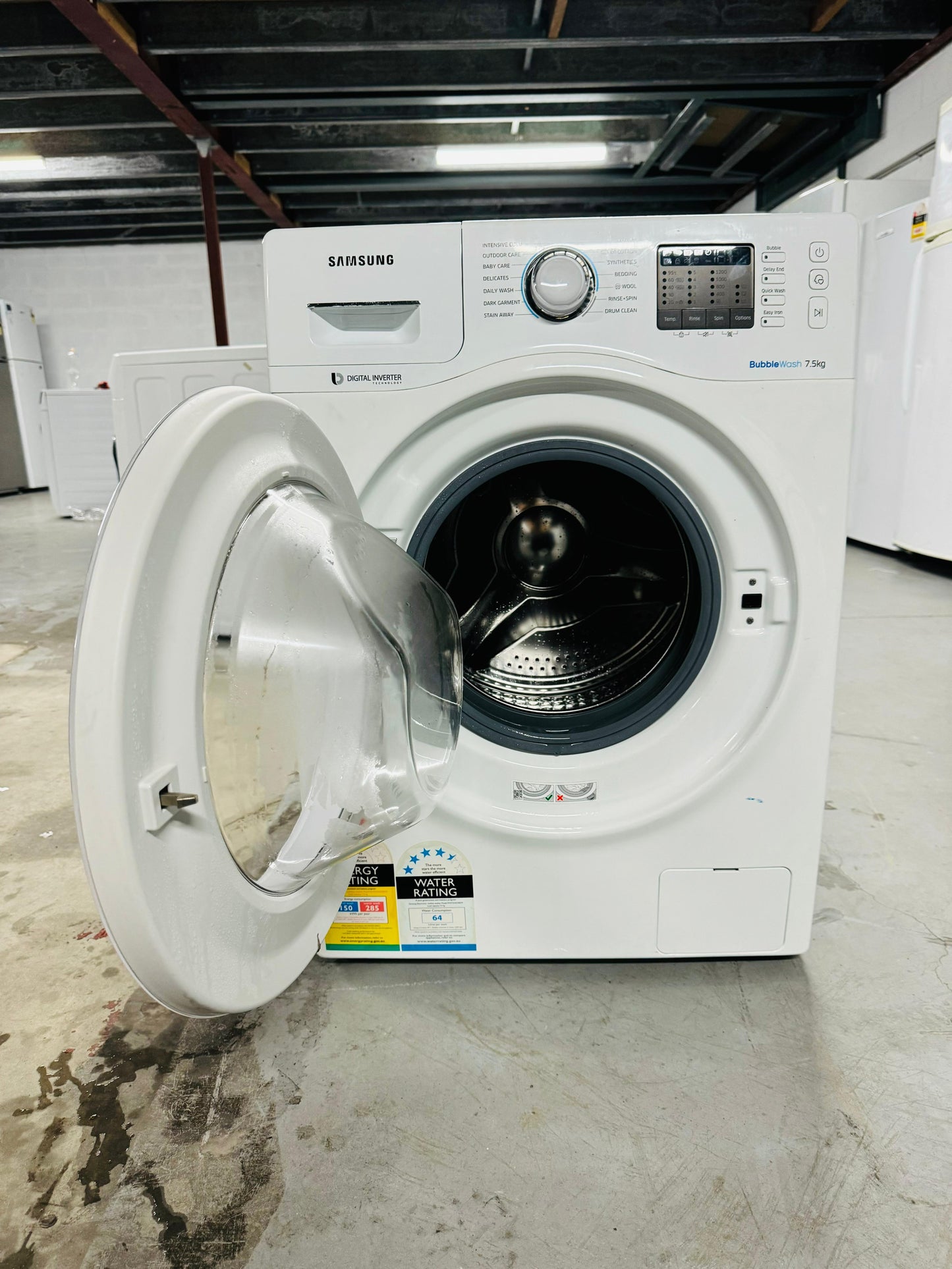 **SAMSUNG 7.5kg FRONT LOADER WASHING MACHINE**