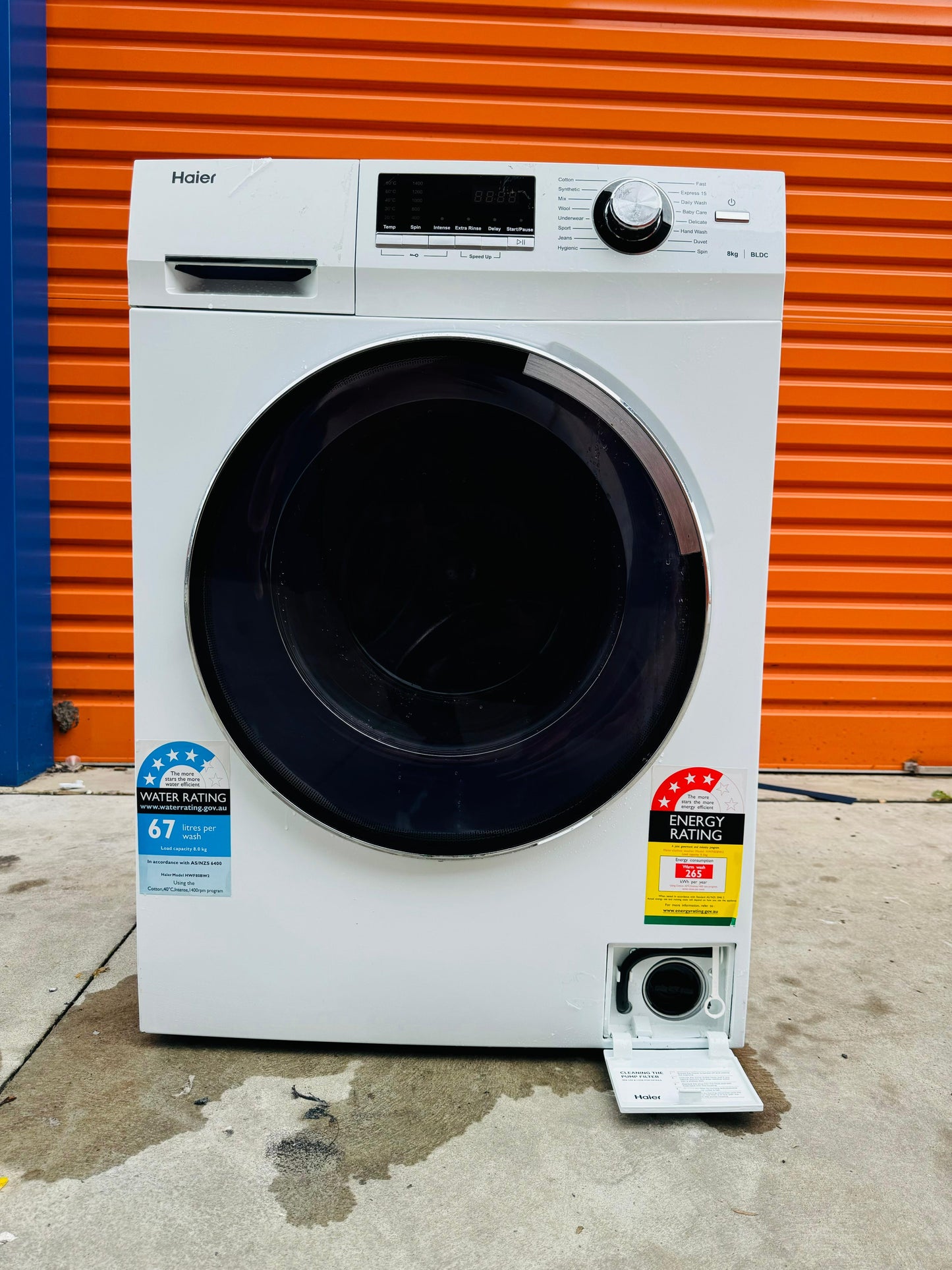 **HAIER 8KGS FRONT LOADER WASHING MACHINE**