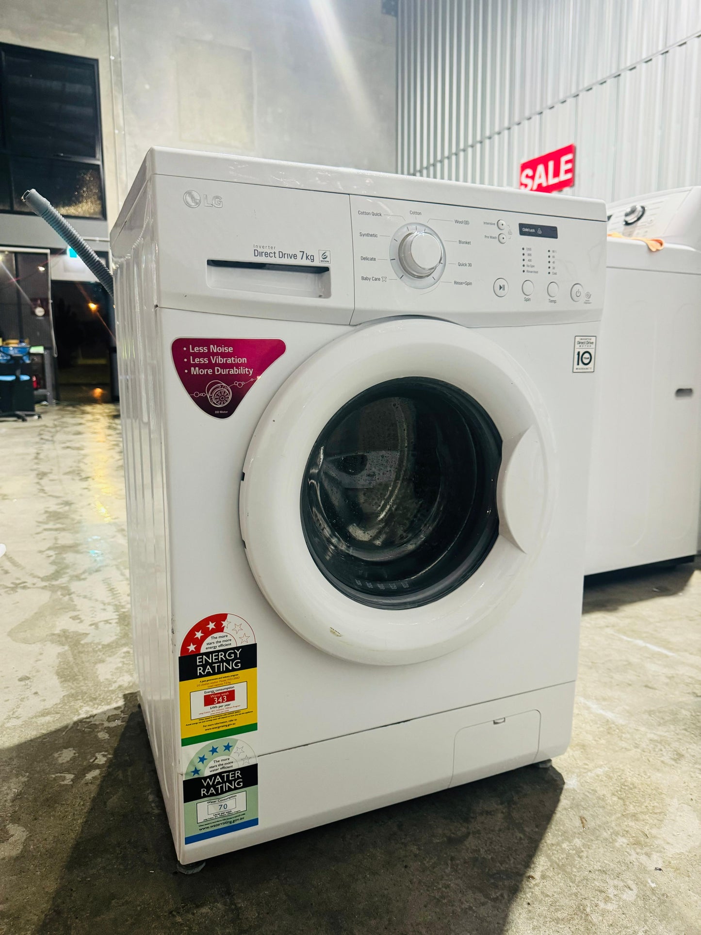 **LG 7KGS FRONT LOADER WASHING MACHINE**