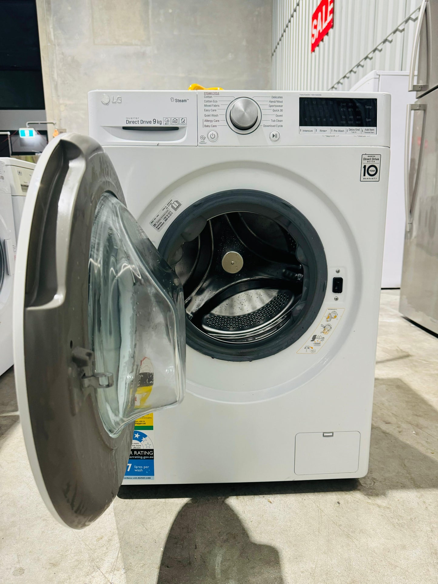 **LG 9KGS FRONT LOADER WASHING MACHINE**