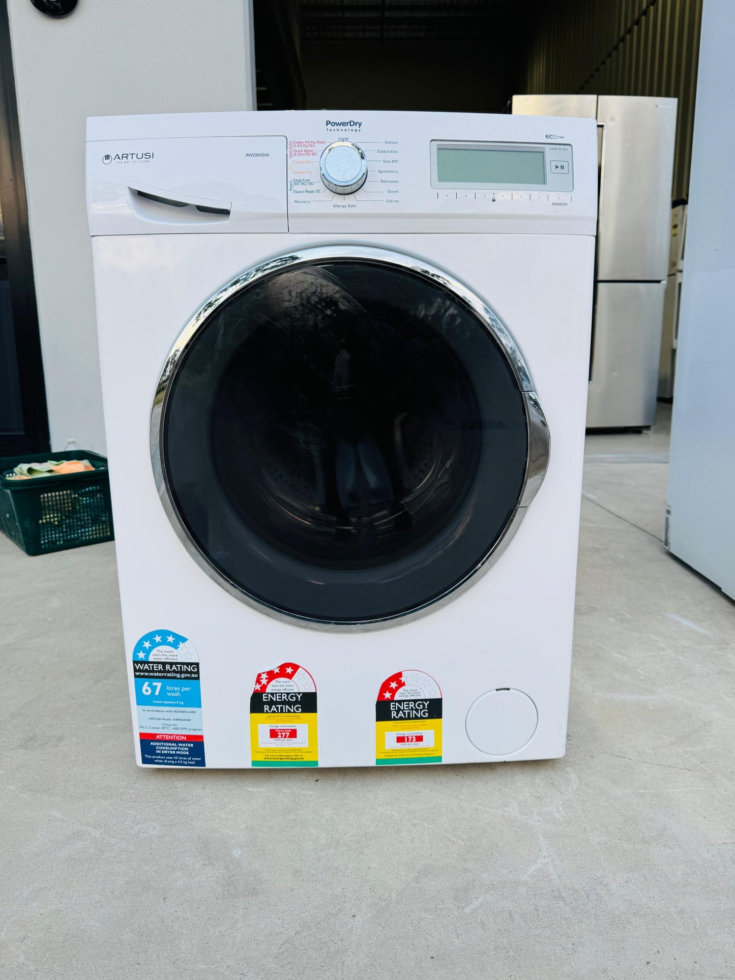 **ARTUSI 8 KGS WASHING MACHINE**