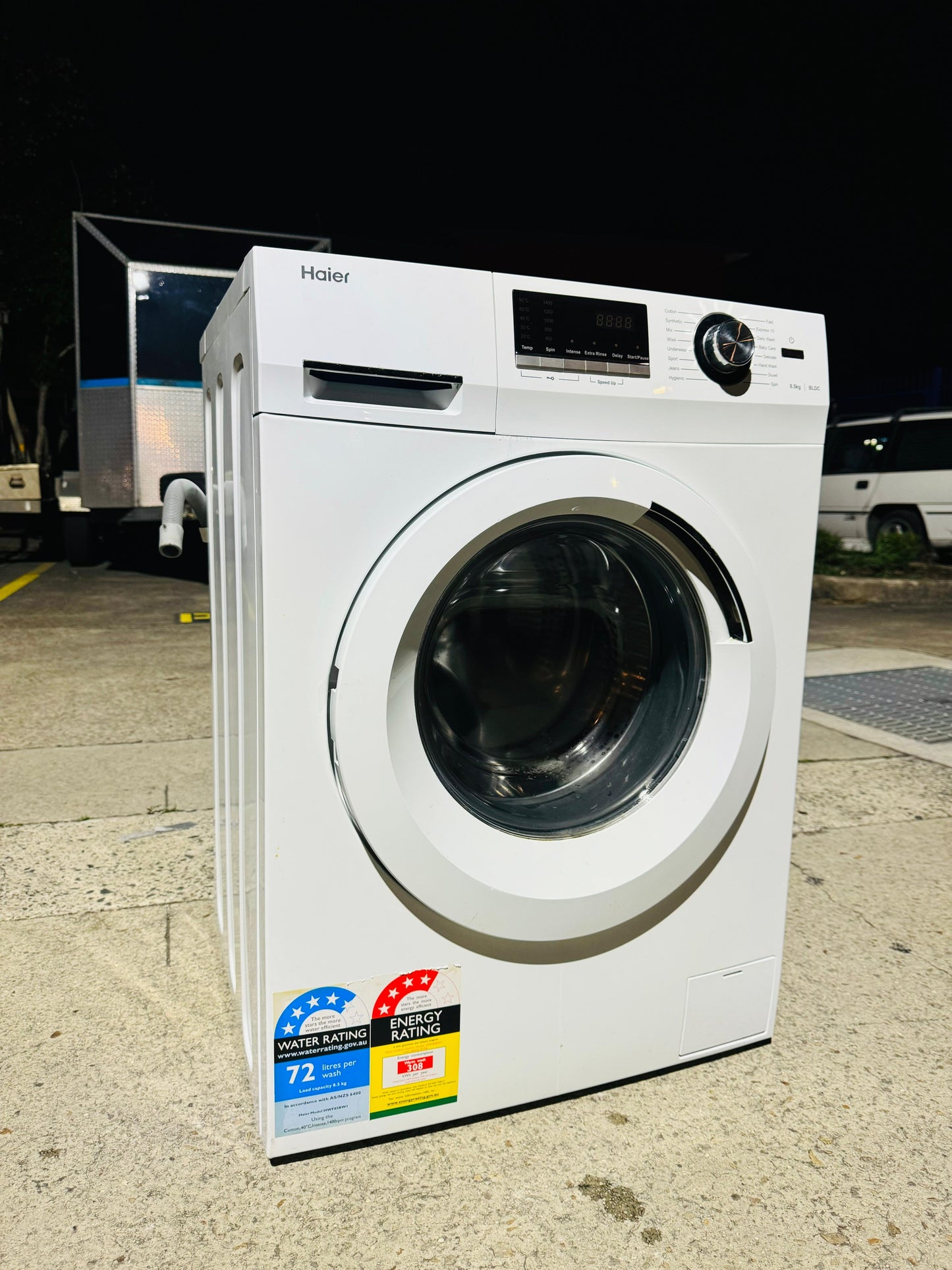 **HAIER 8.5KGS FRONT LOADER WASHING MACHINE**