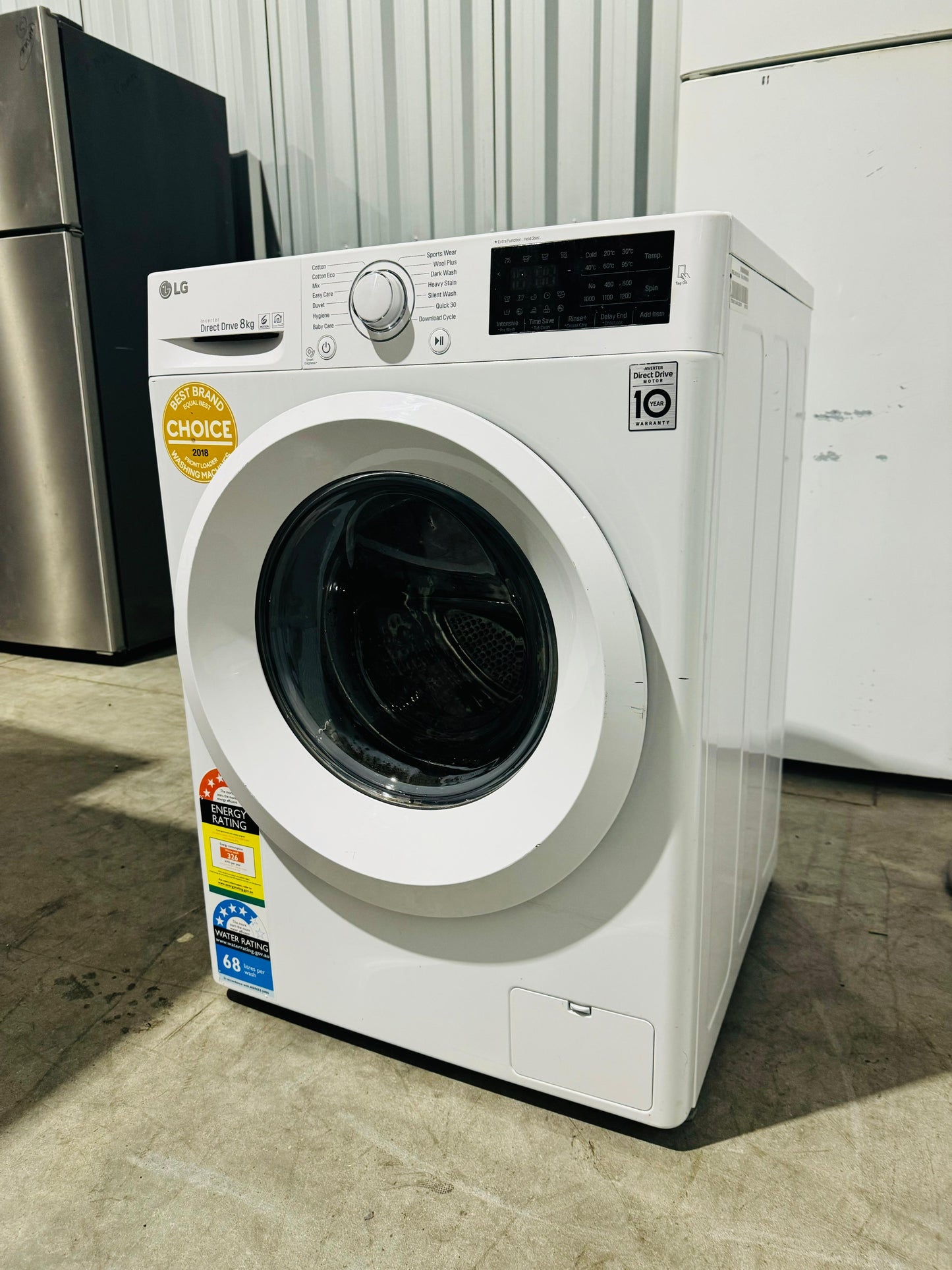 **LG 8KGS FRONT LOADER WASHING MACHINE**