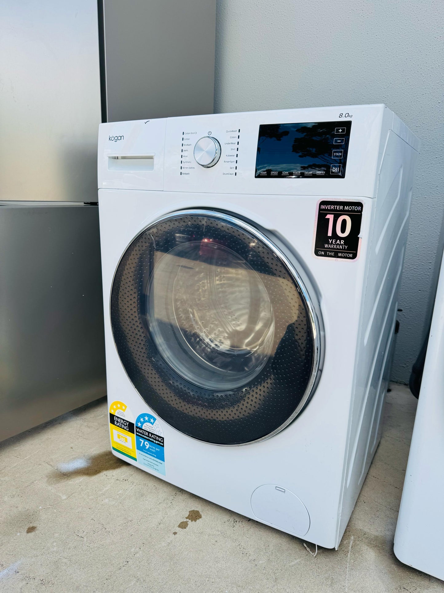 **KOGAN 8KGS FRONT LOADER WASHING MACHINE**