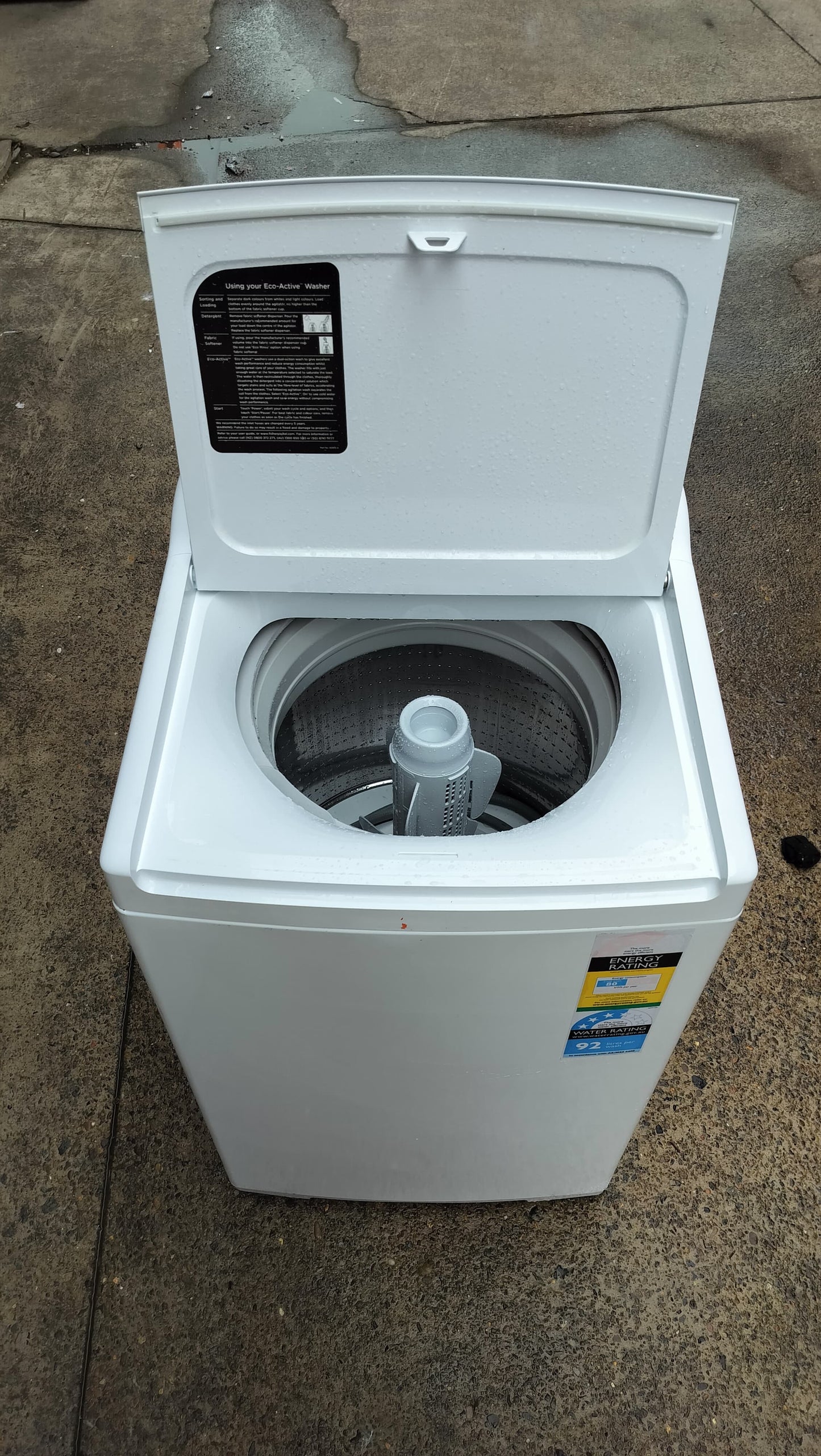 **FISHER & PAYKEL 7.5 KGS TOPLOADER WASHING MACHINE**