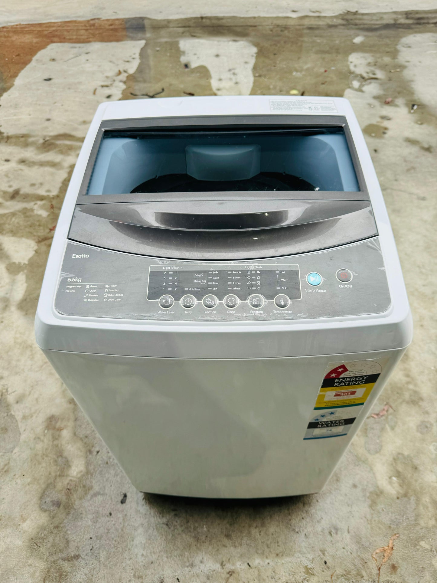 **ESATTO 5.5KGS TOP LOADER WASHING MACHINE**