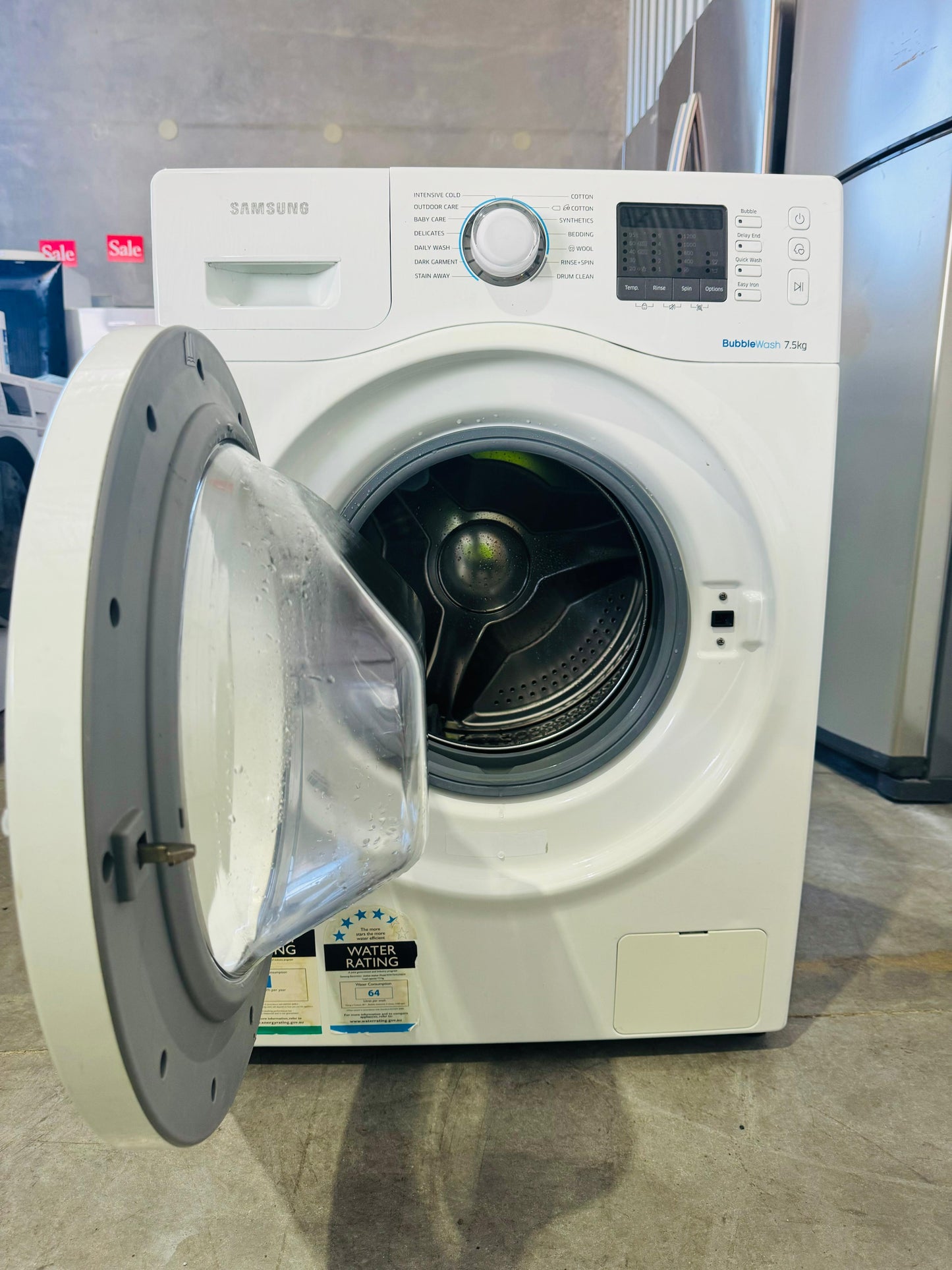 **SAMSUNG 7.5 KGS FRONT LOADER WASHING MACHINE**