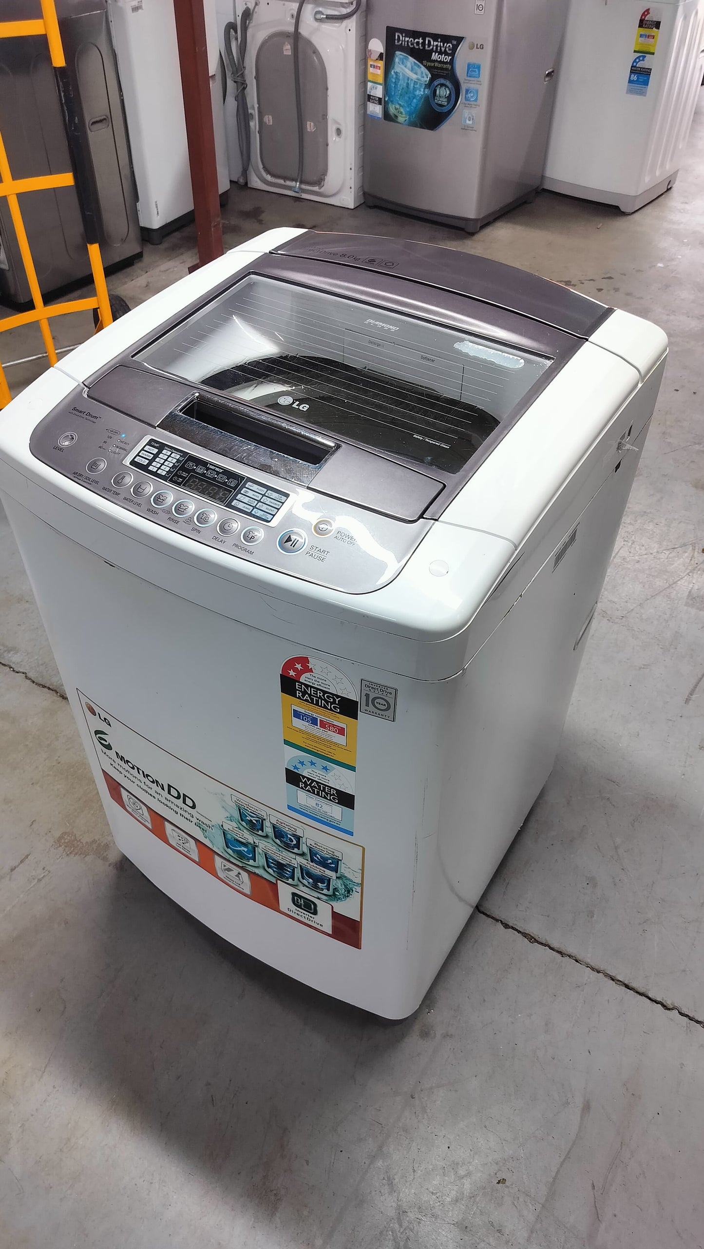 **LG 8 KGS TOPLOADER WASHING MACHINE**