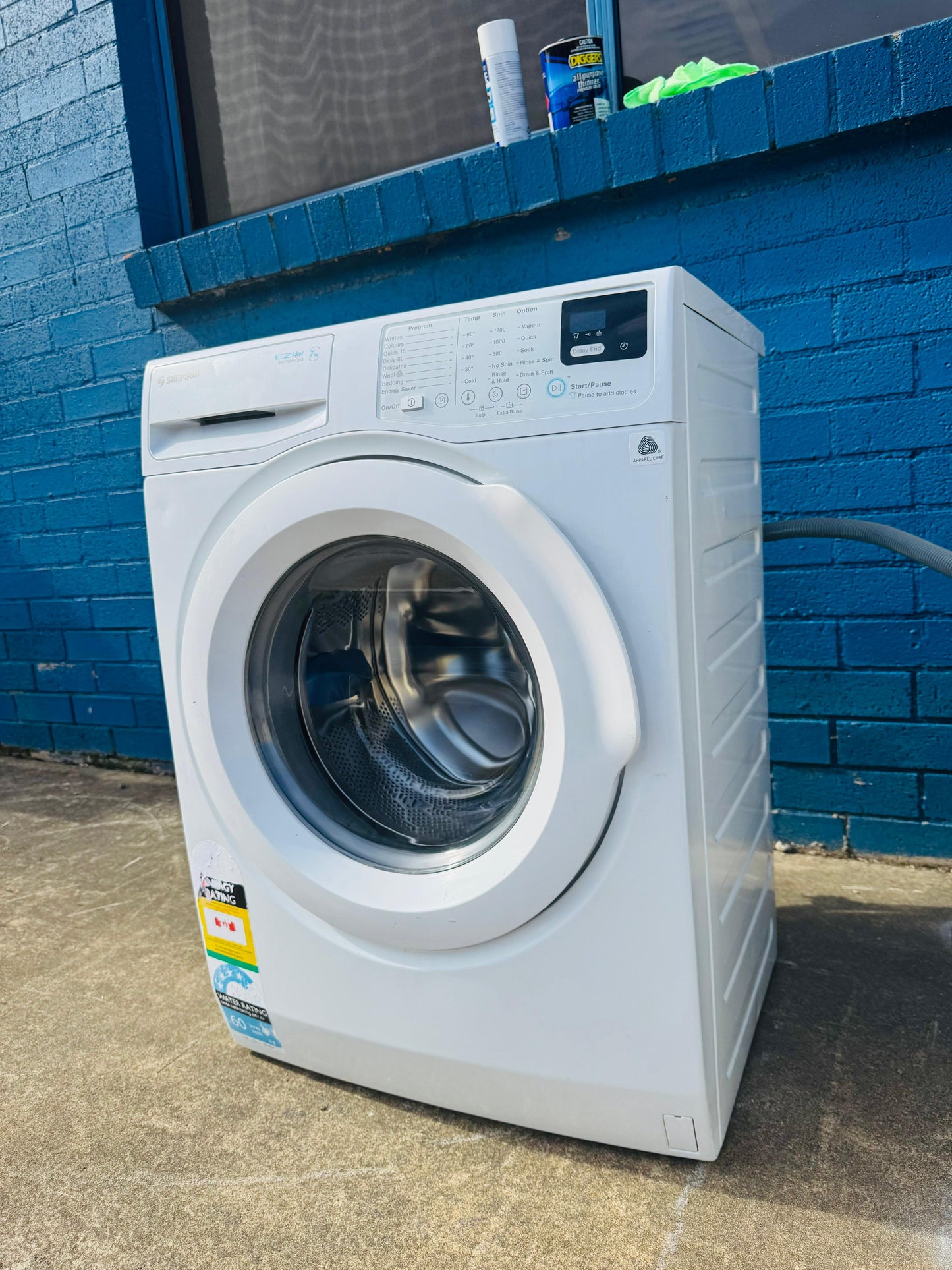 **SIMPSON 7KGS FRONT LOADER WASHING MACHINE**