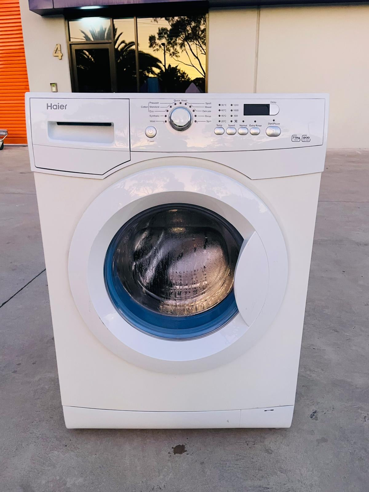 **HAIER 7.5 KGS FRONT LOADER WASHING MACHINE**