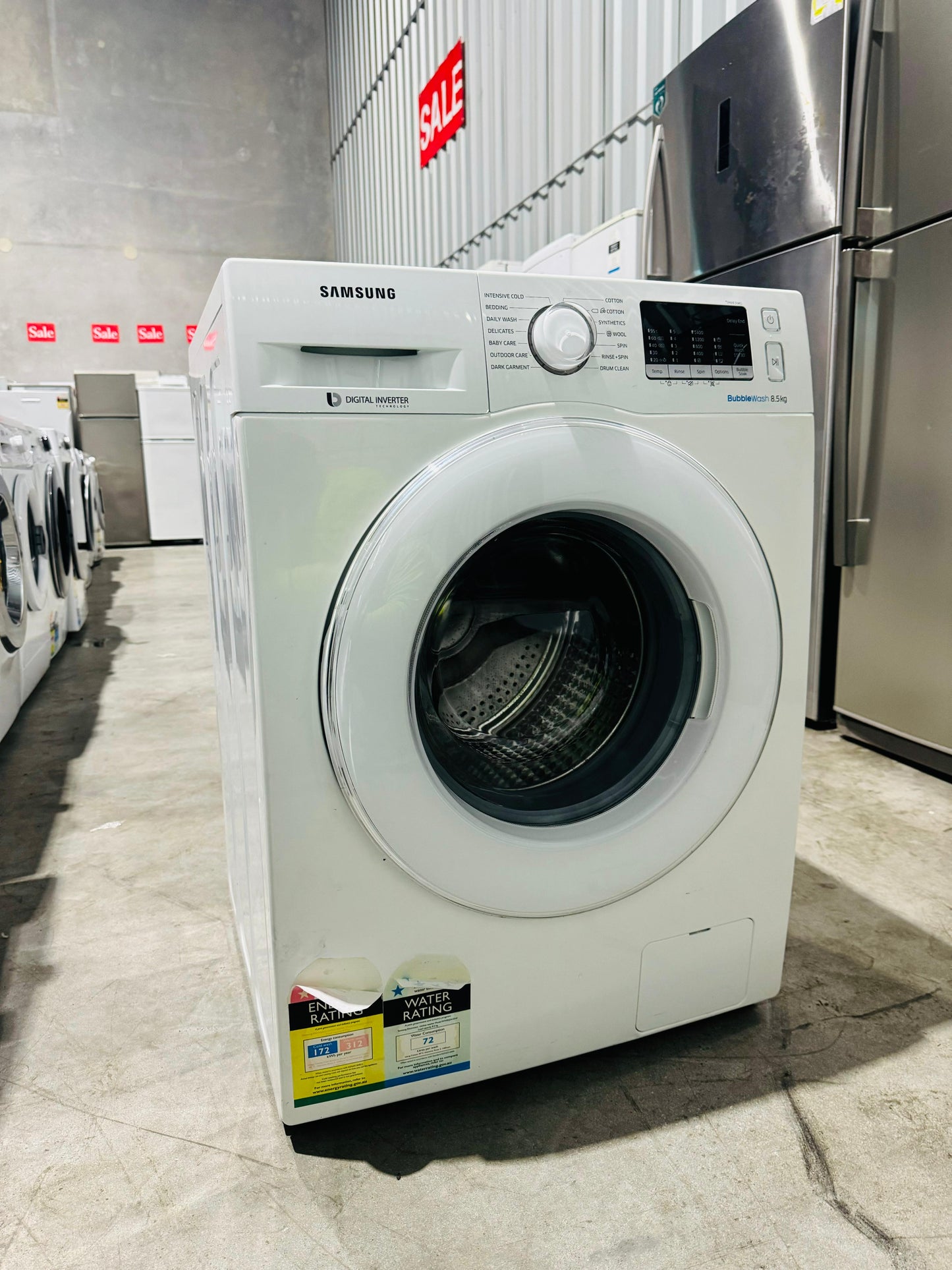 **SAMSUNG 8.5KGS FRONT LOADER WASHING MACHINE**