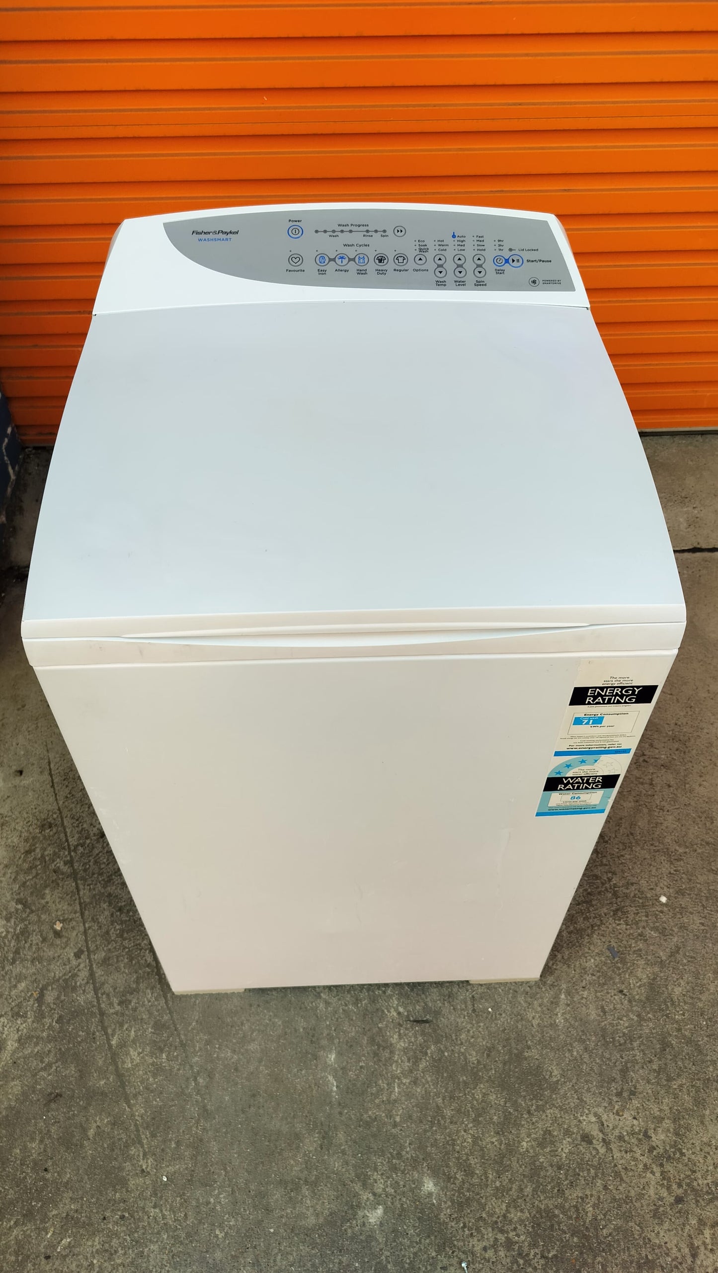 **FISHER & PAYKEL 7 KGS TOP LOADER WASHING MACHINE**