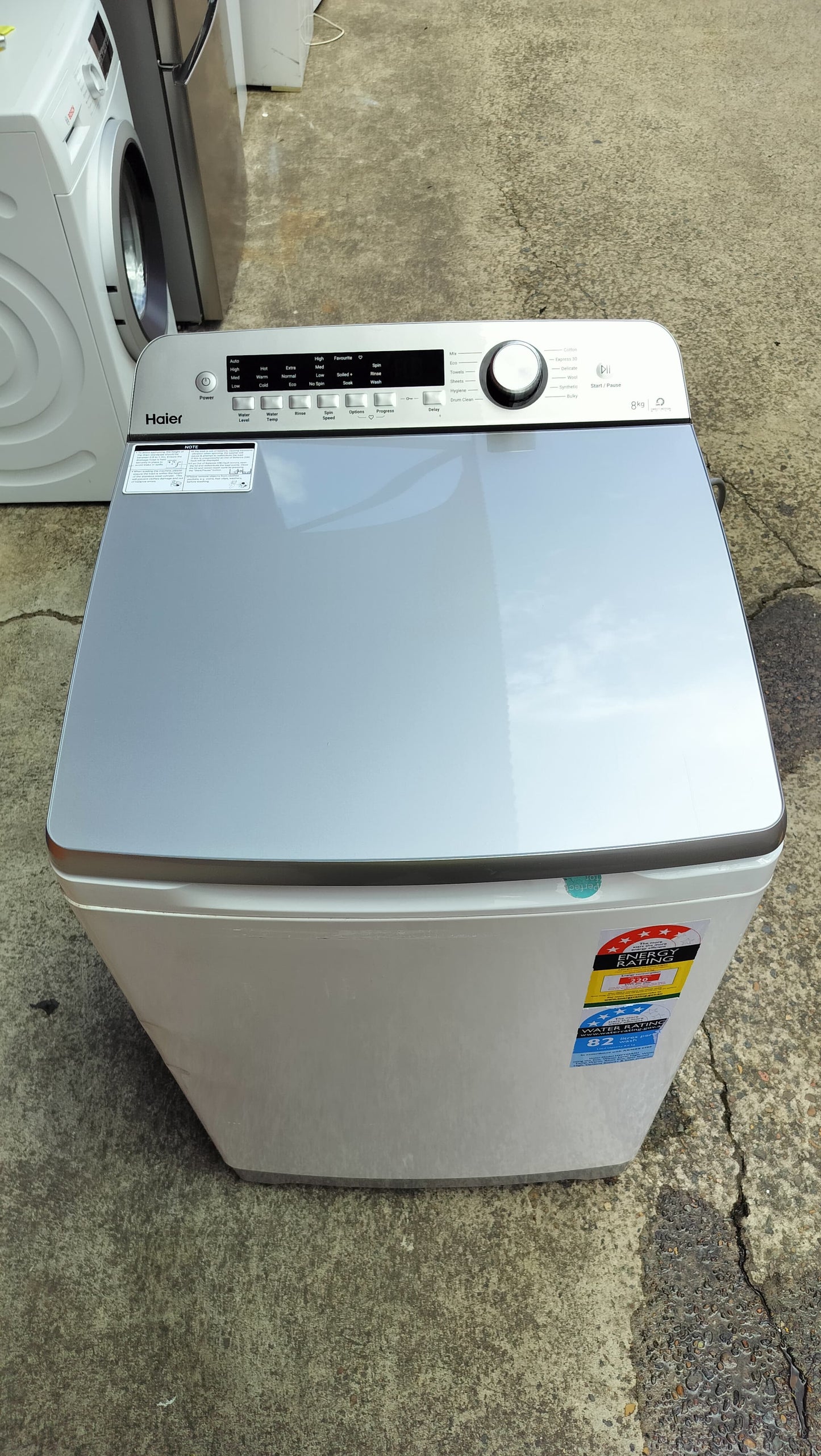 **HAIER 8 KGS FRONT LOADER WASHING MACHINE**