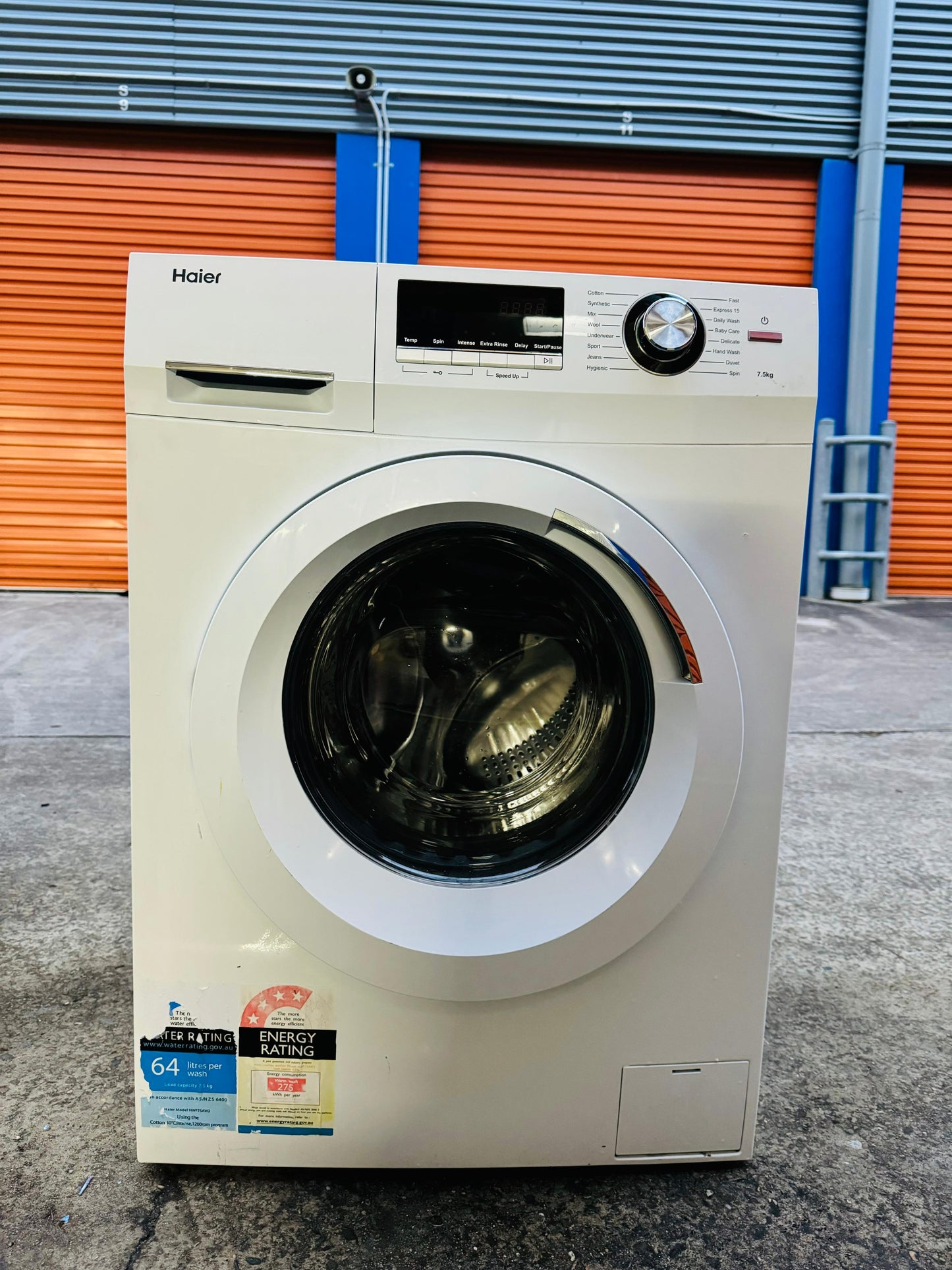 **HAIER 7.5kg FRONT LOADER WASHING MACHINE**