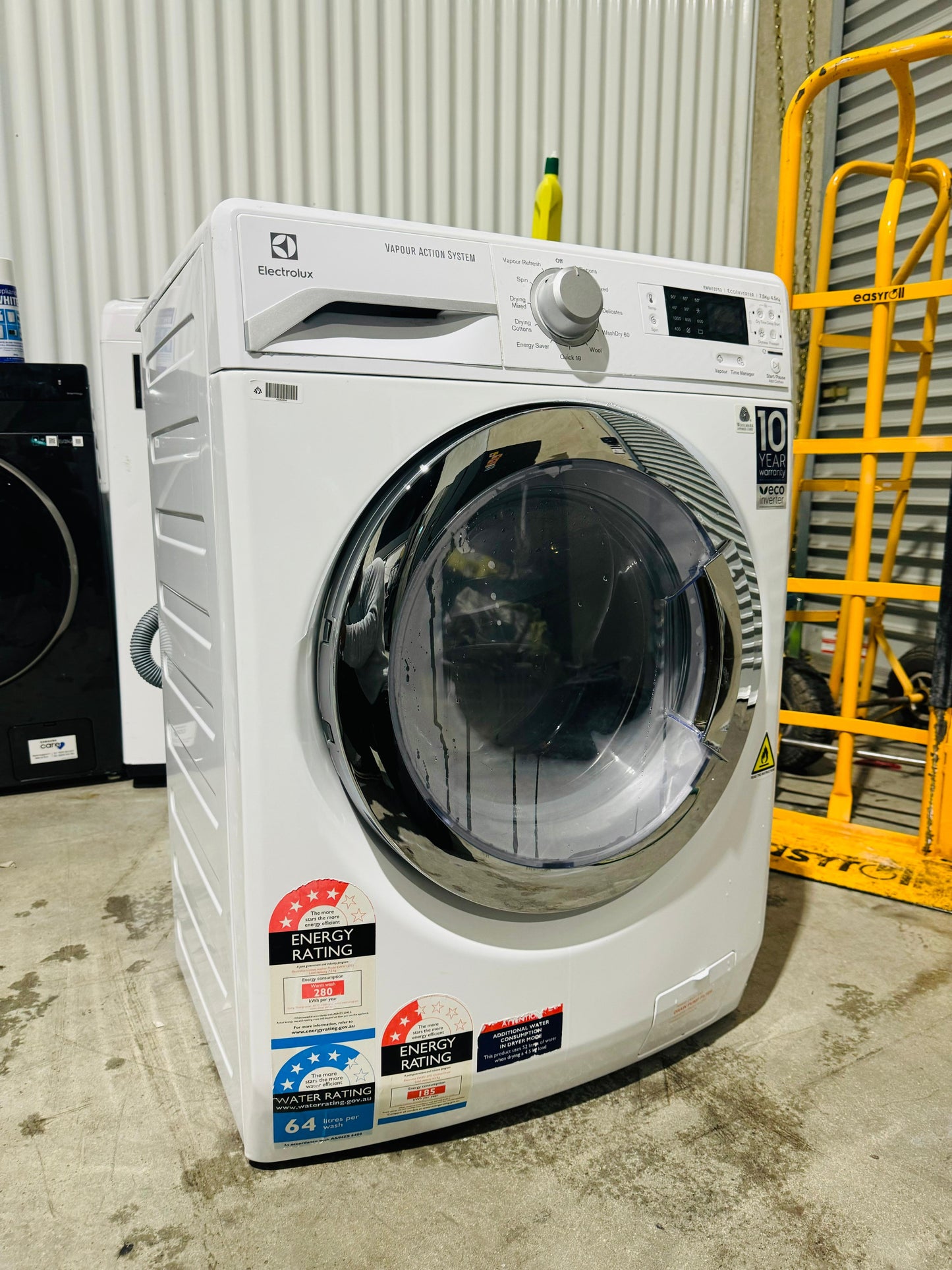 **ELECTROLUX 7.5KGS FRONT LOADER WASHING MACHINE & 4.5 KGS DRYER COMBO**